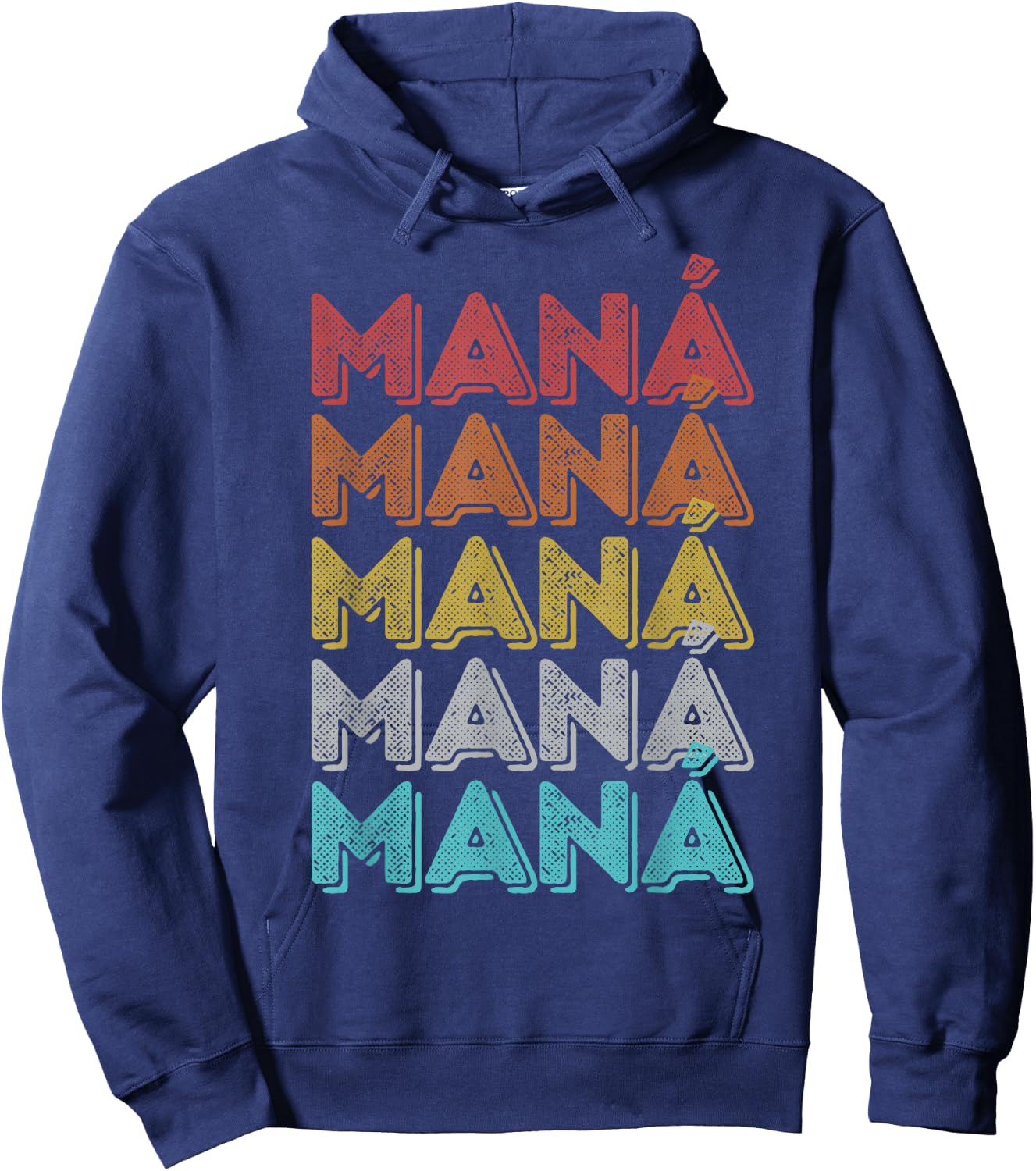 Vintage Retro Mana Hoodie - Hoodie | Navy