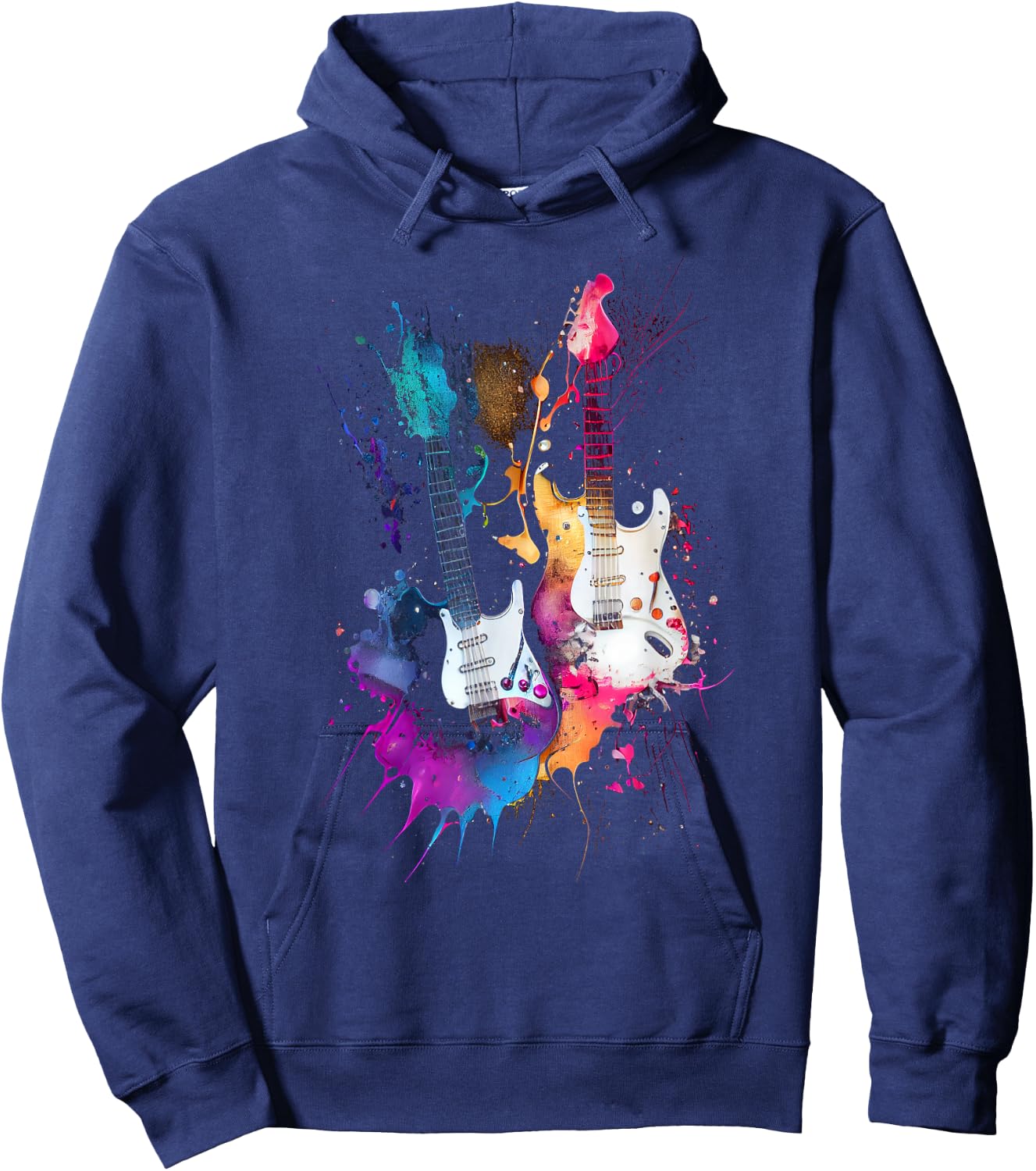 Guitars Musicians Guitarists Hoodie - Hoodie | Navy