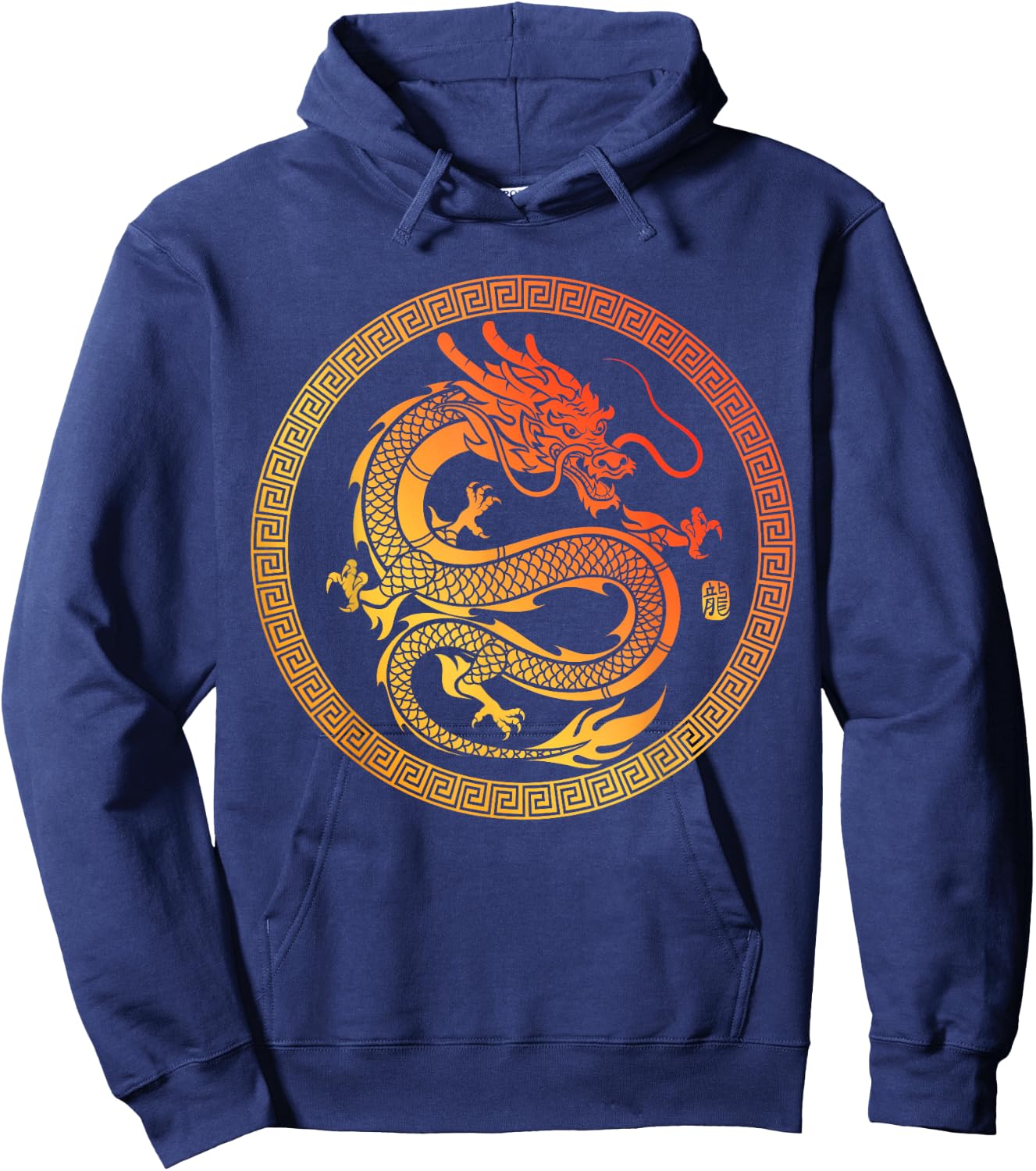 Traditional Chinese Dragon Hoodie - Hoodie | Navy