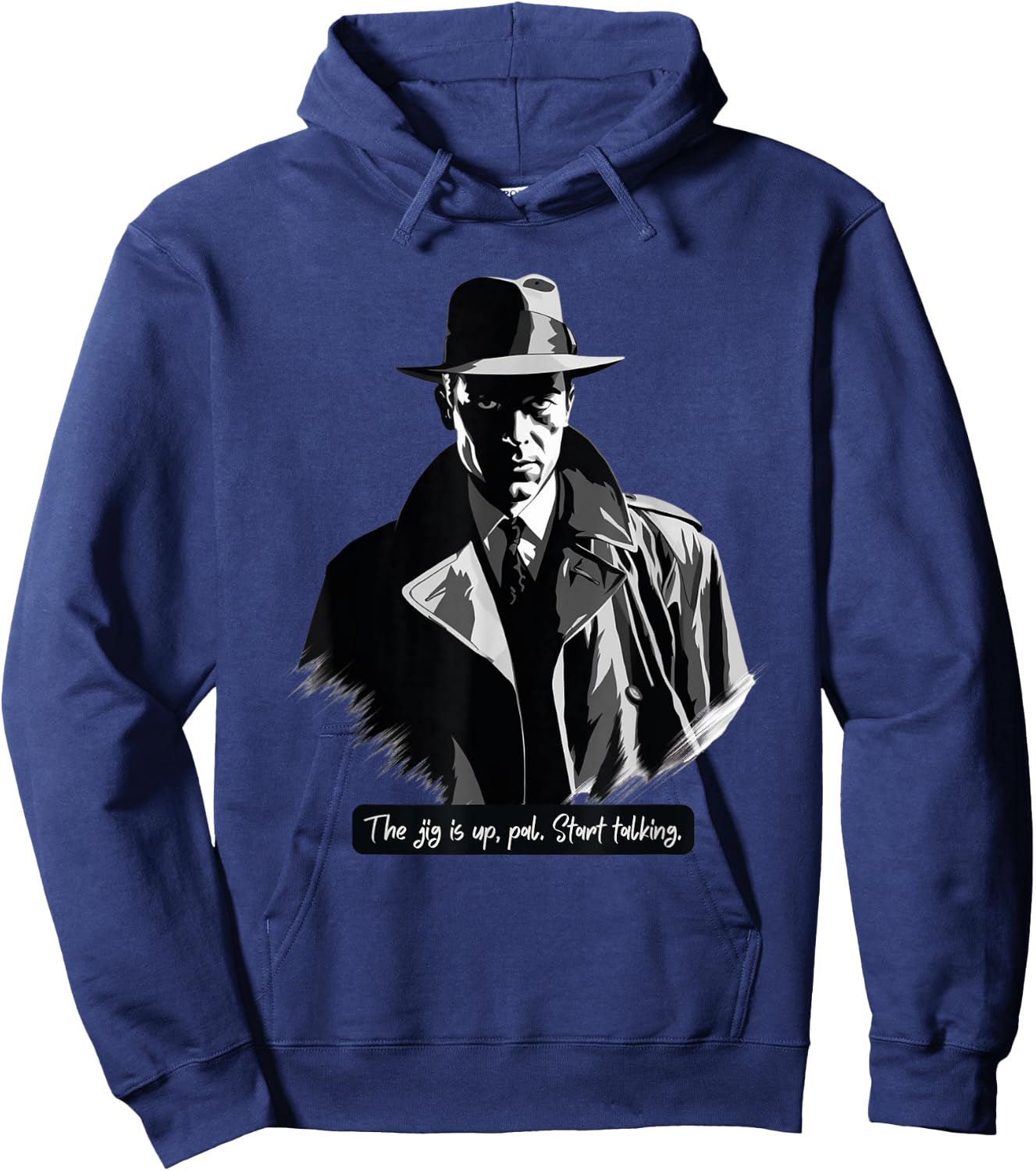 Film Noir Detective: The Jig is Up Hoodie - Hoodie | Navy
