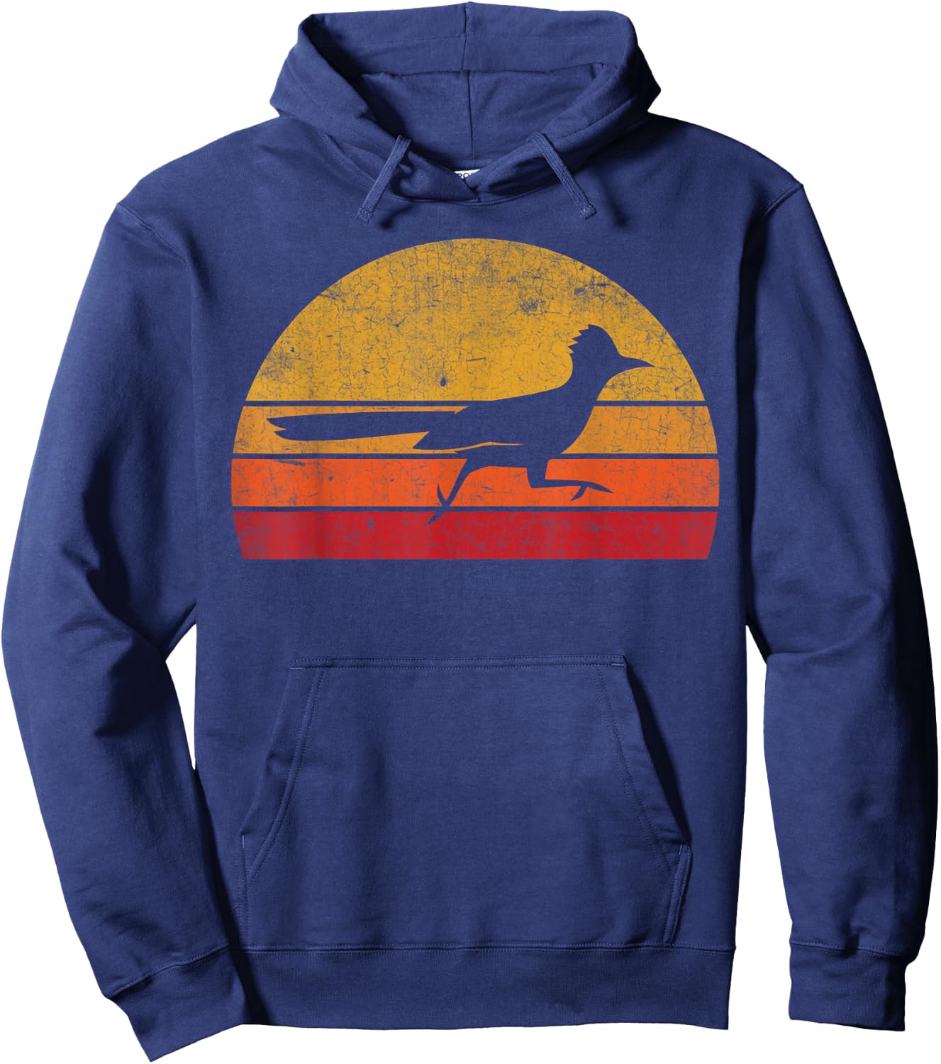 Vintage Roadrunner Lover Retro Art Animal Hoodie - Hoodie | Navy