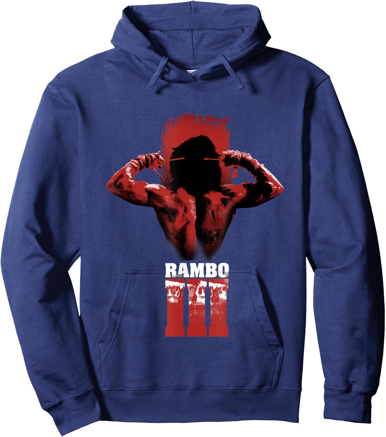Rambo III Tying Headband Hoodie - Hoodie | Navy