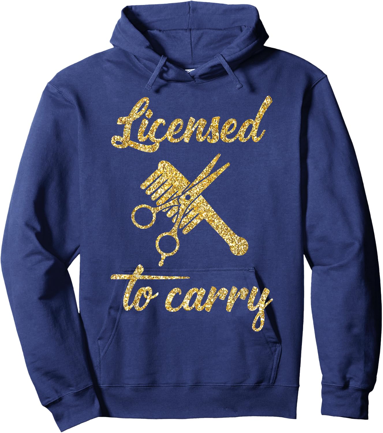 Funny Licensed to Carry Cool Hairstylist Hoodie - Hoodie | Navy