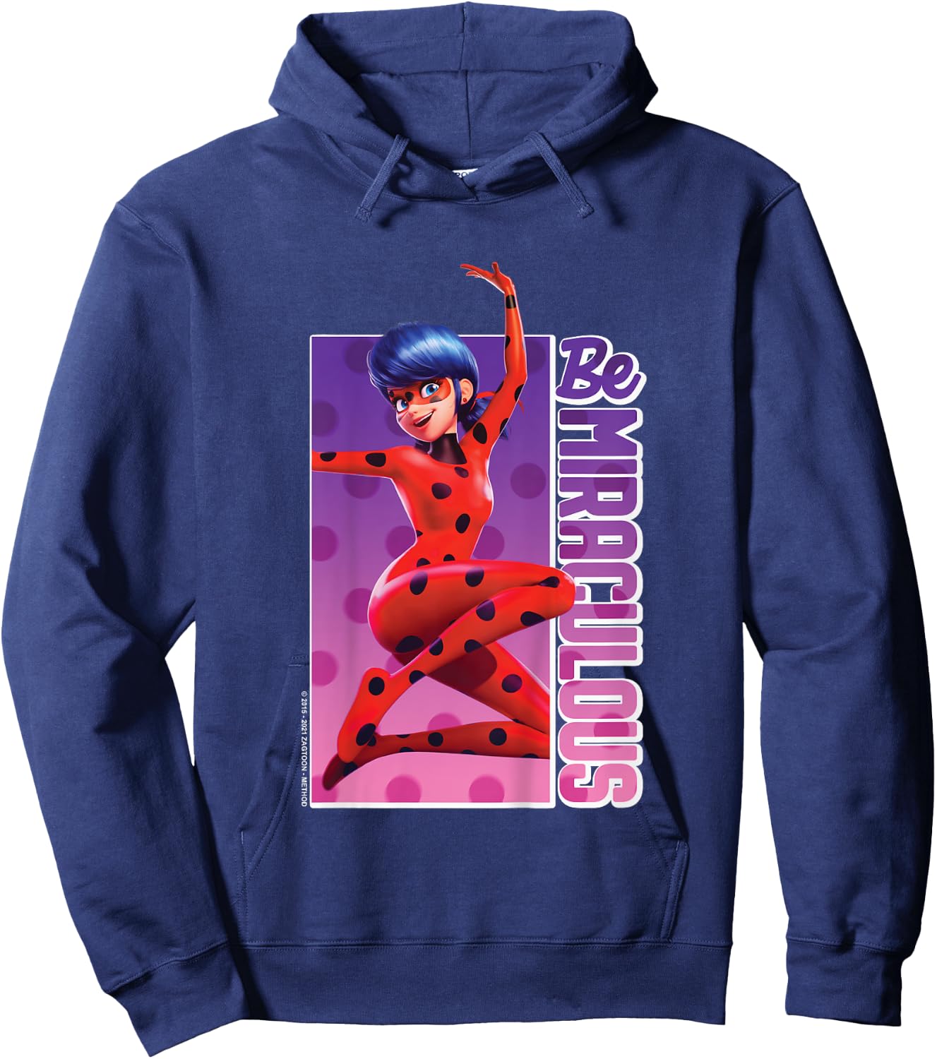 Miraculous Lady Bug - Be Miraculous Hoodie - Hoodie | Navy