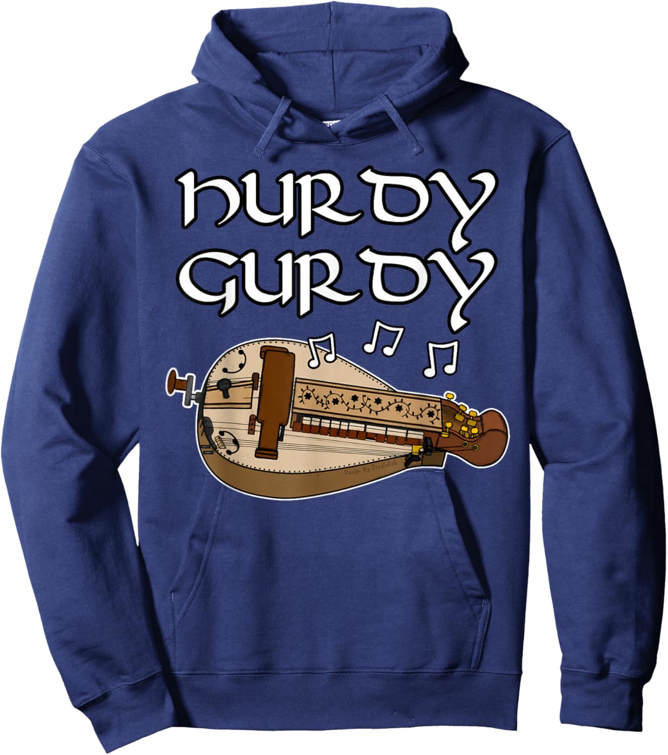 Hurdy Gurdy Player Gurdyist Folk Musician Hoodie - Hoodie | Navy
