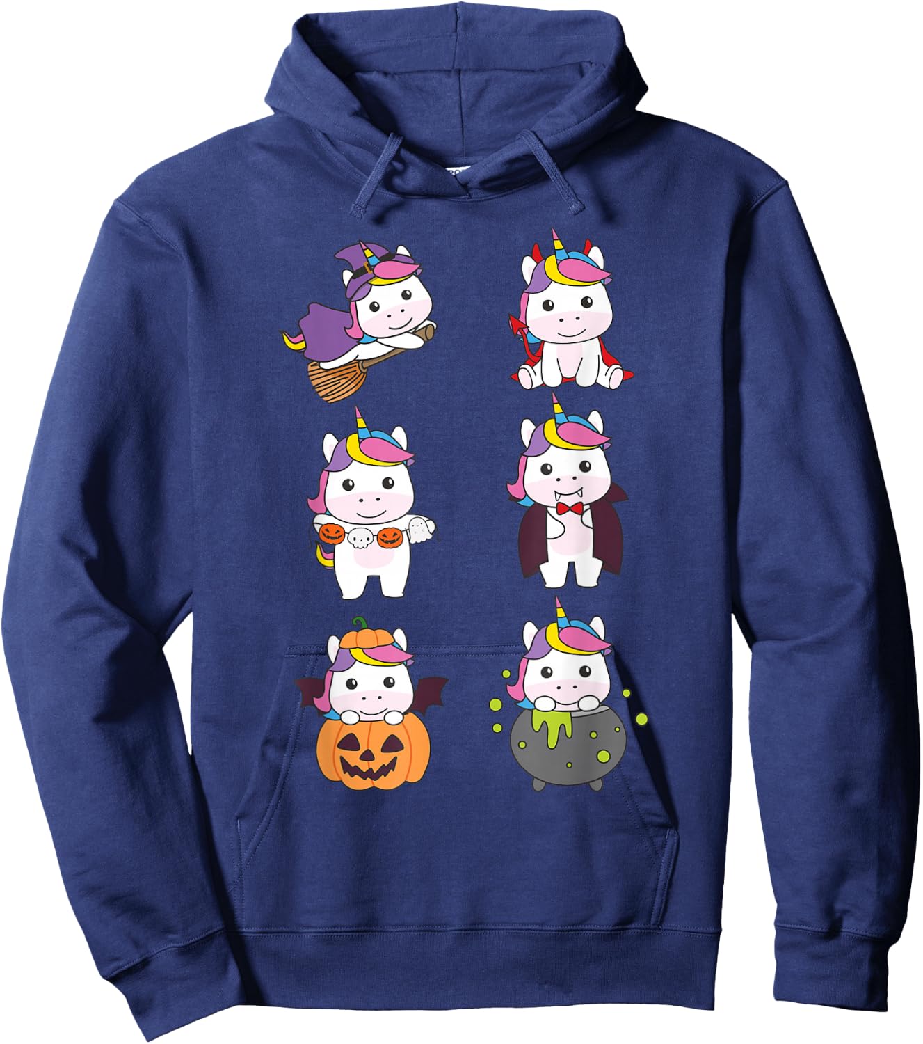 Unicorn Halloween Costume Unicorns Halloween Hoodie - Hoodie | Navy