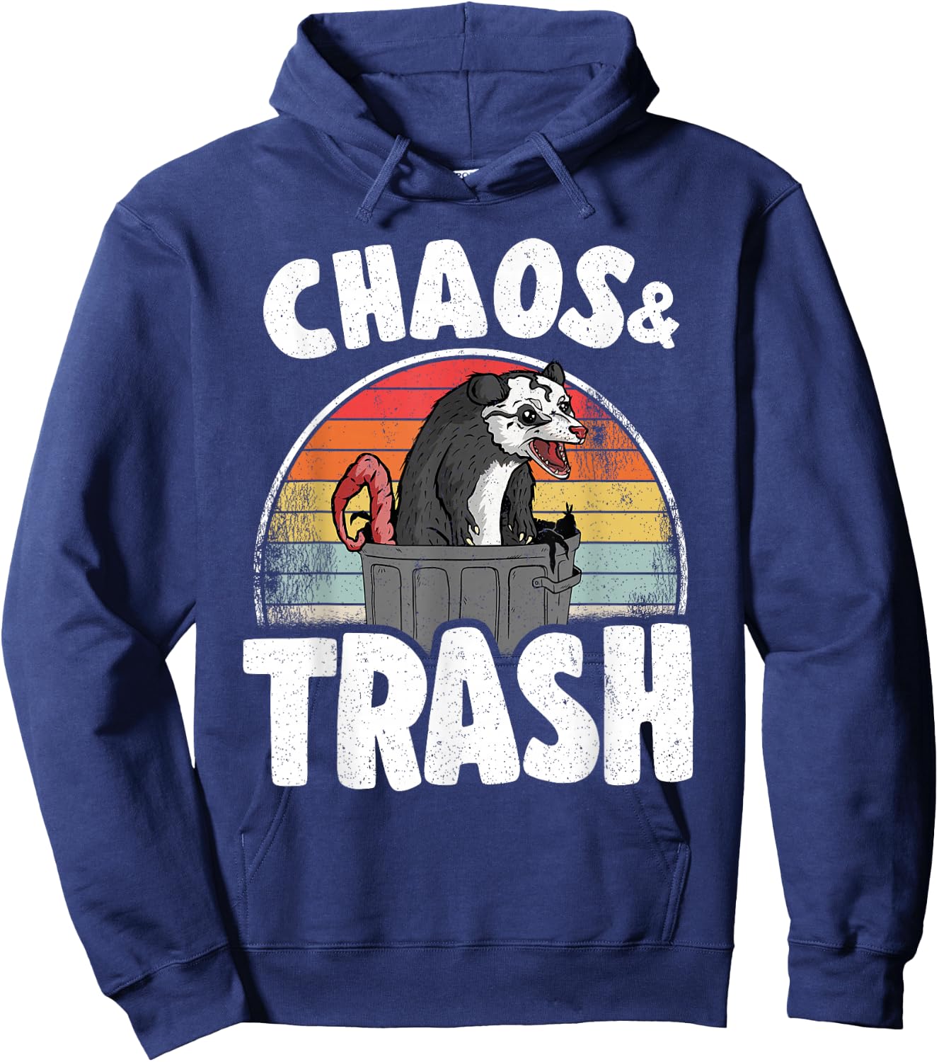 Chaos & Trash Opossum Lover Possum Hoodie - Hoodie | Navy