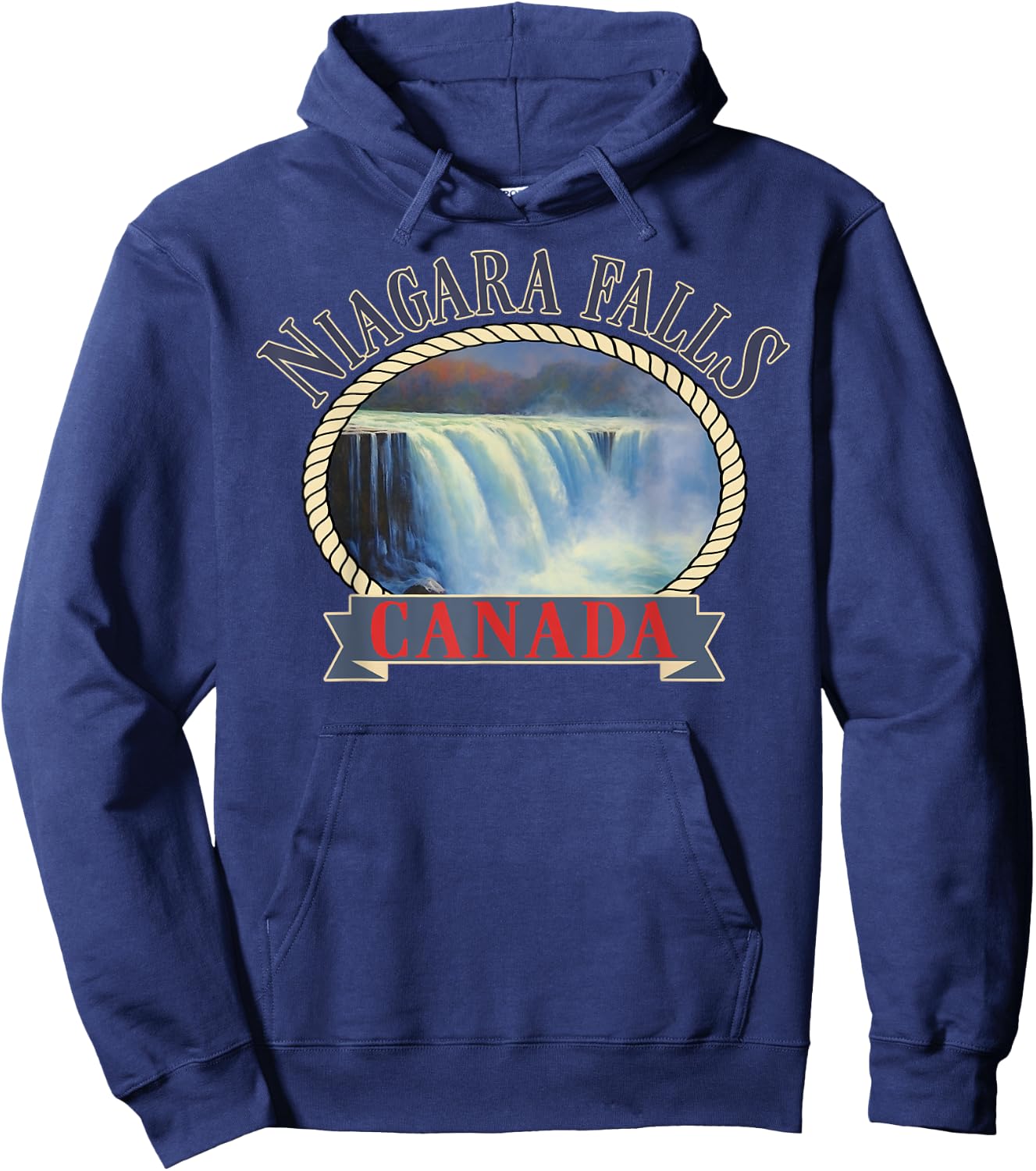 Niagara Falls Canada USA Nature river Hoodie - Hoodie | Navy