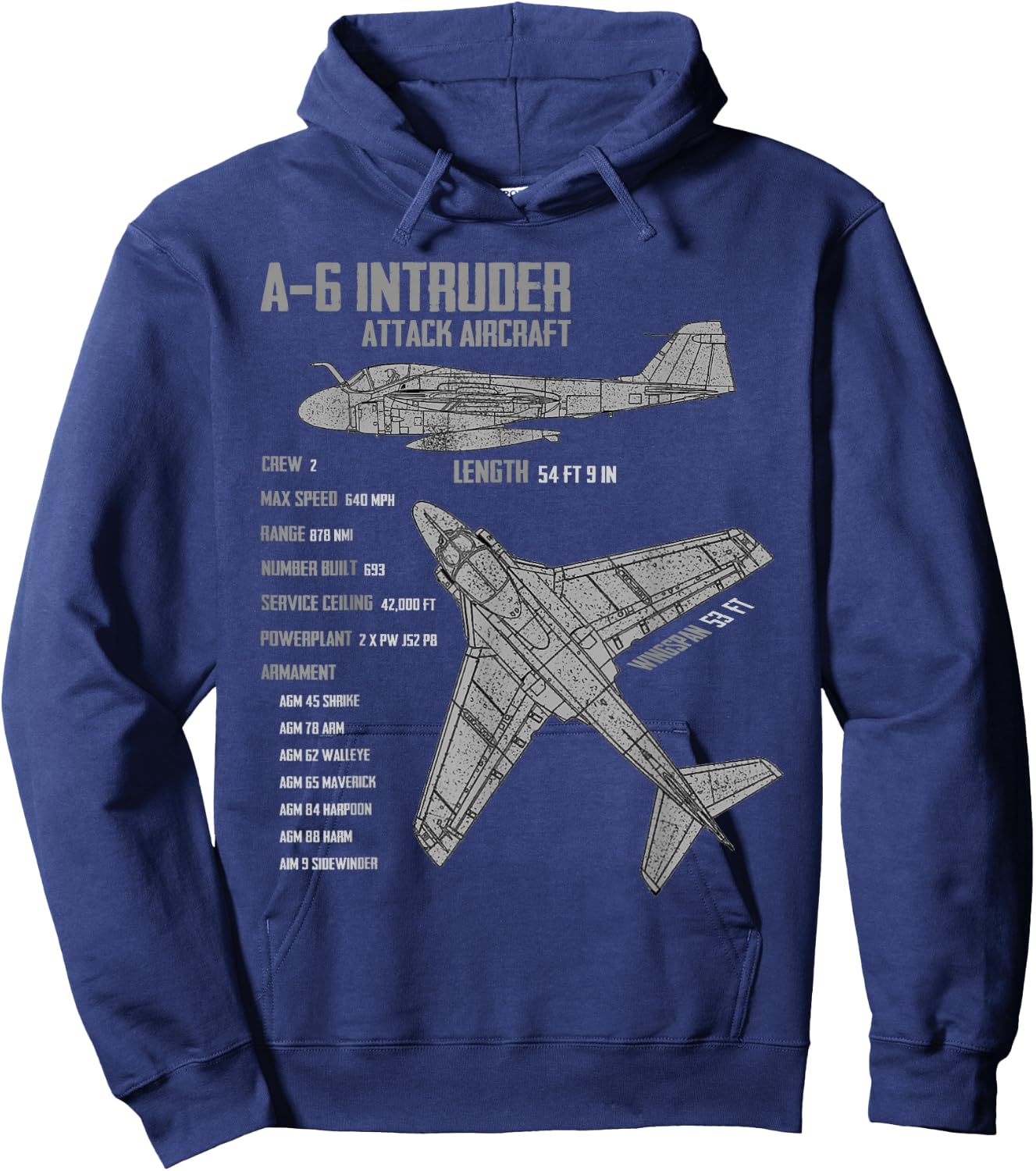 A-6 Intruder Hoodie - Hoodie | Navy