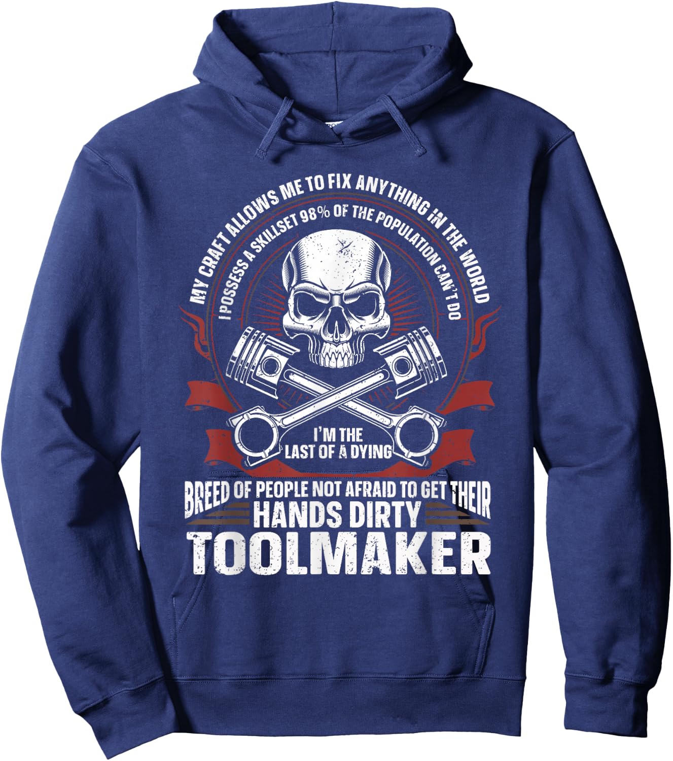 Machining Machinist Toolmaker Hoodie - Hoodie | Navy