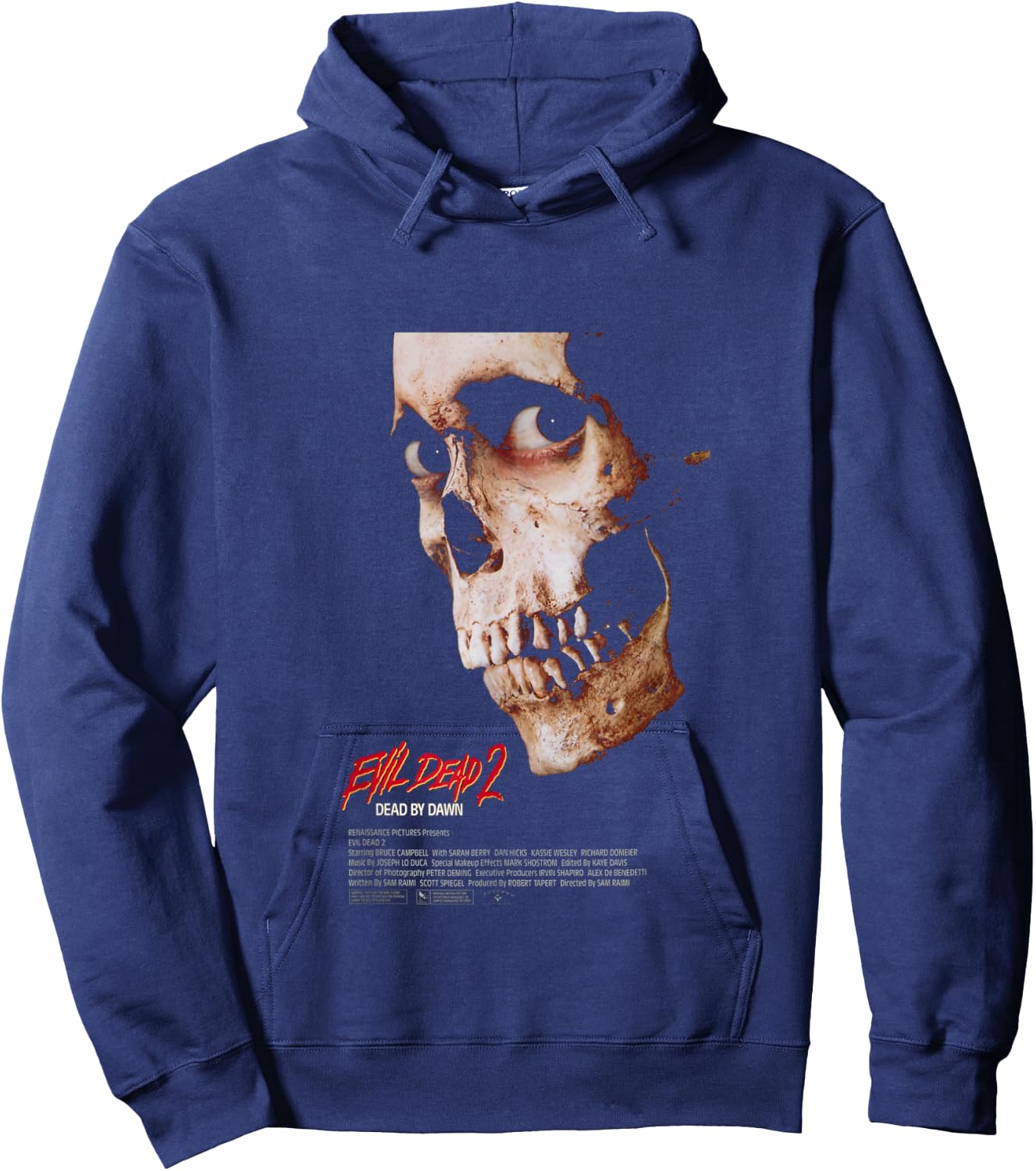 Evil Dead 2 Dead by Dawn Theatrical Poster Hoodie - Hoodie | Navy