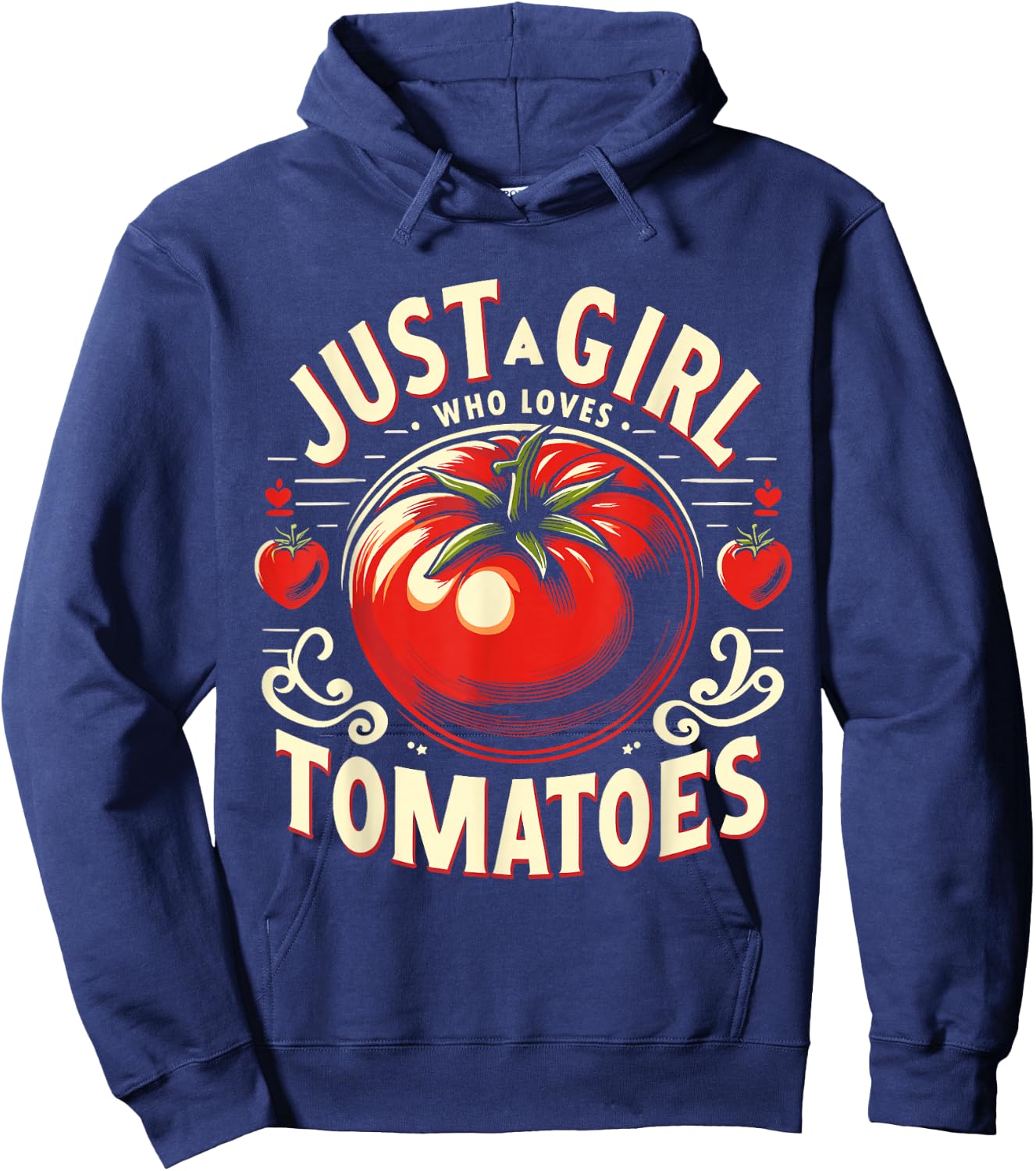 Just a Girl Who Loves Tomatoes Hoodie - Hoodie | Navy