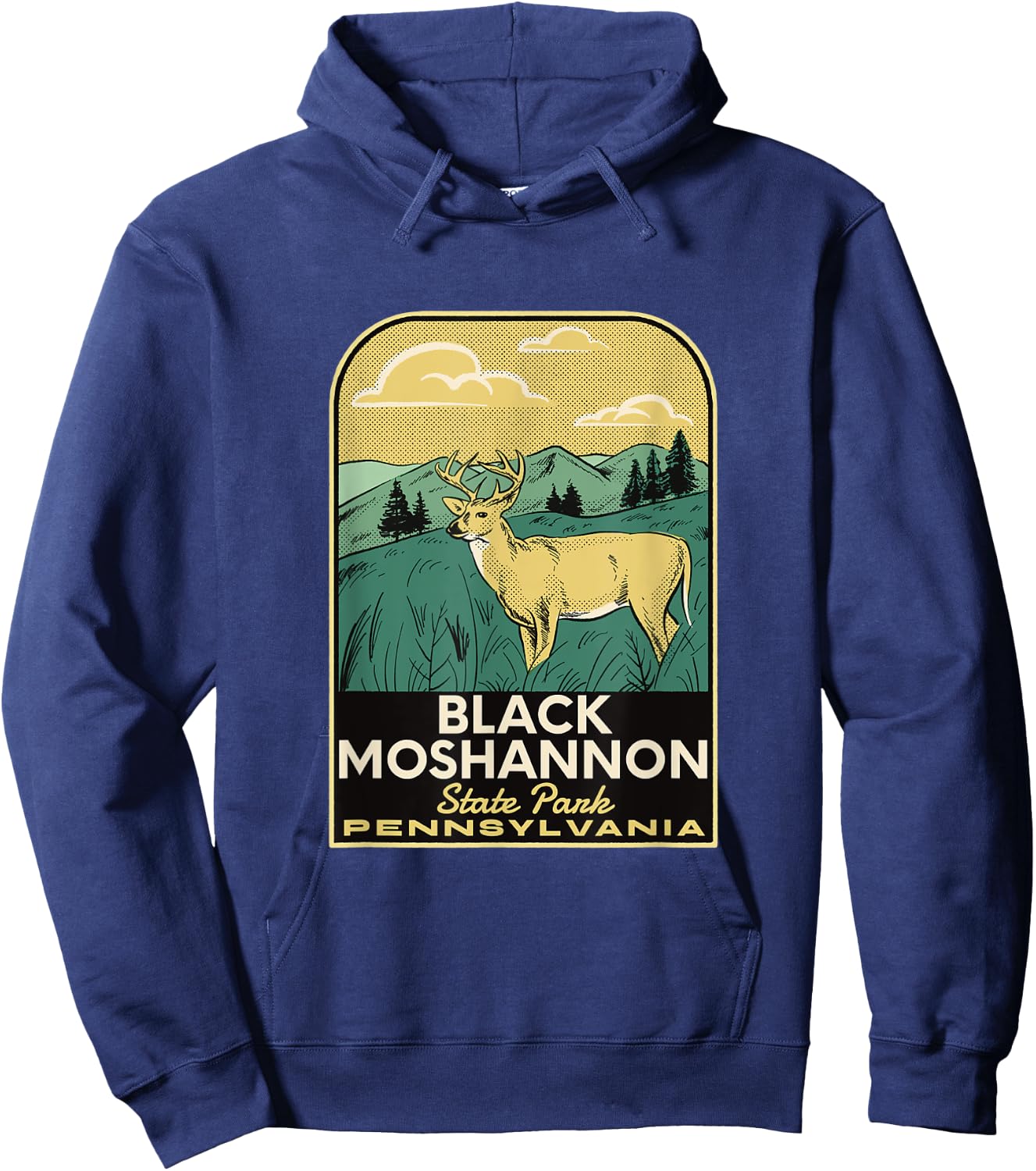 Black Moshannon State Park PA Vintage Travel Hoodie - Hoodie | Navy