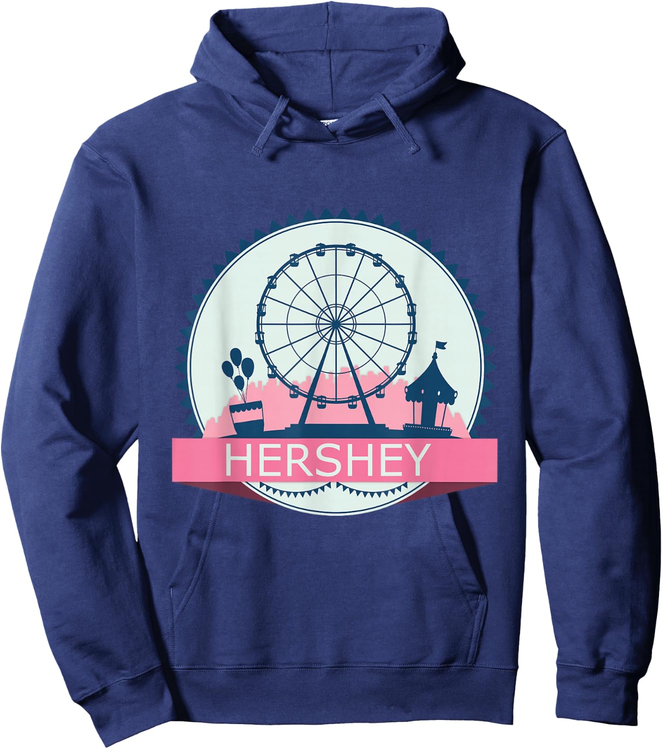 Vintage Hershey PA, Pennsylvania, Park Retro Hoodie - Hoodie | Navy