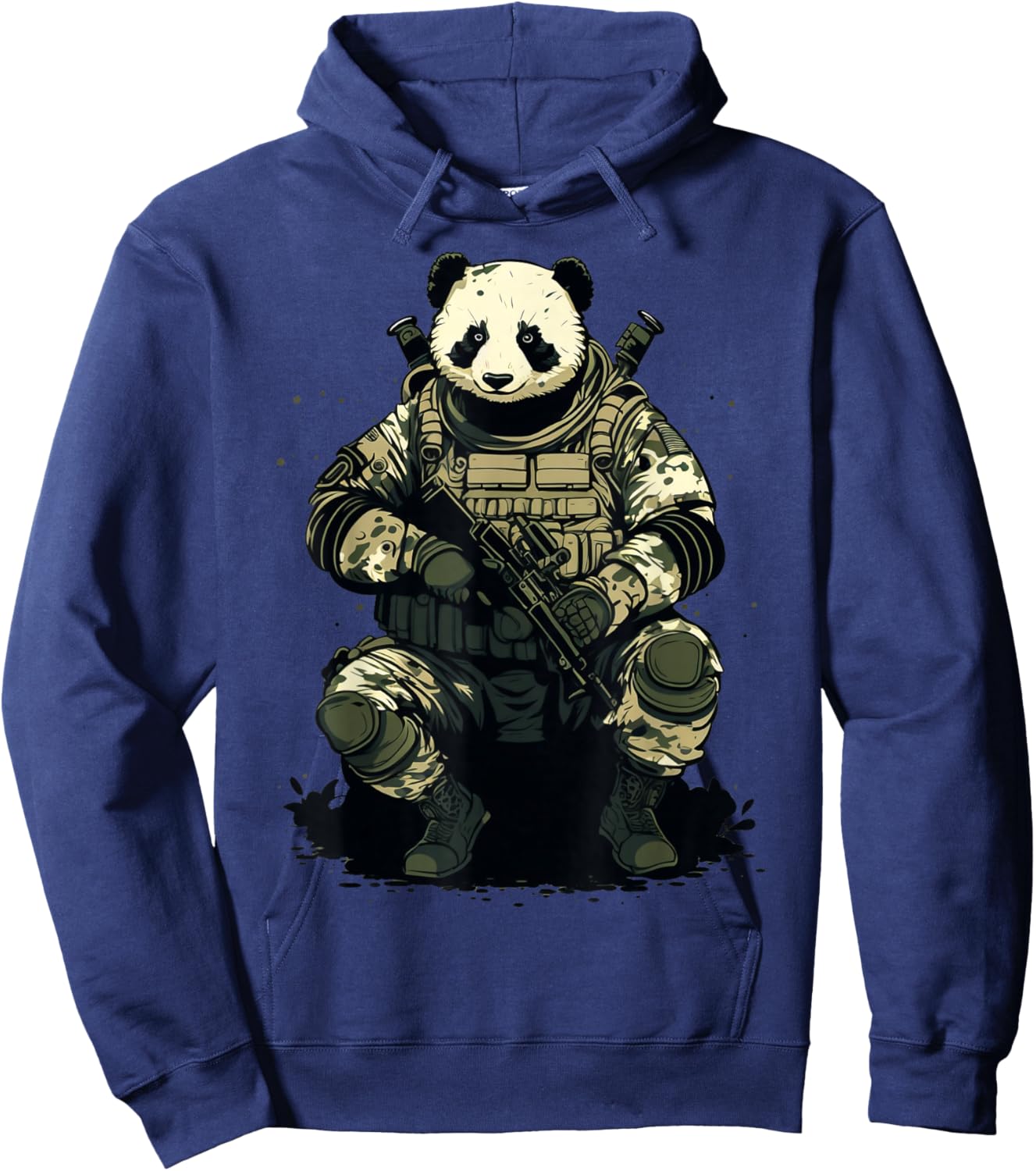 Soldier Panda Army Military Panda Hoodie - Hoodie | Navy