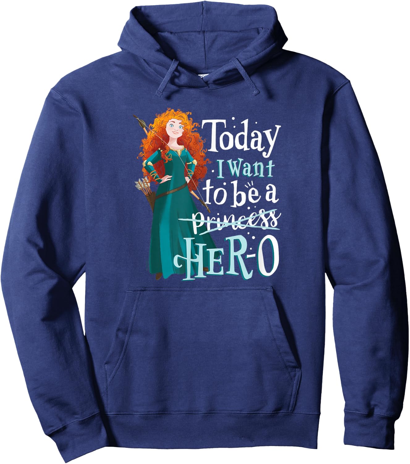 Brave - Merida I Want to Be a Hero Hoodie - Hoodie | Navy