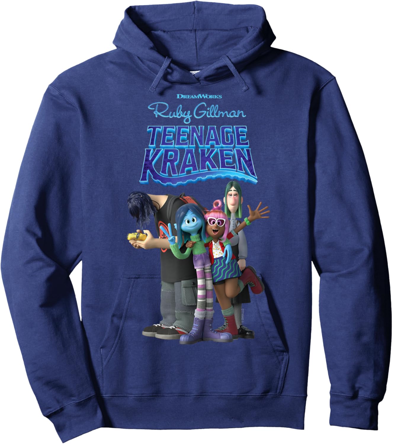 DreamWorks Ruby Gillman, Teenage Kraken Friends Hoodie - Hoodie | Navy