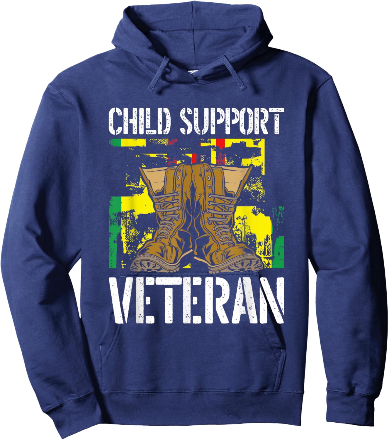 Child Support Veteran US Veteran Day Awareness Hoodie - Hoodie | Navy
