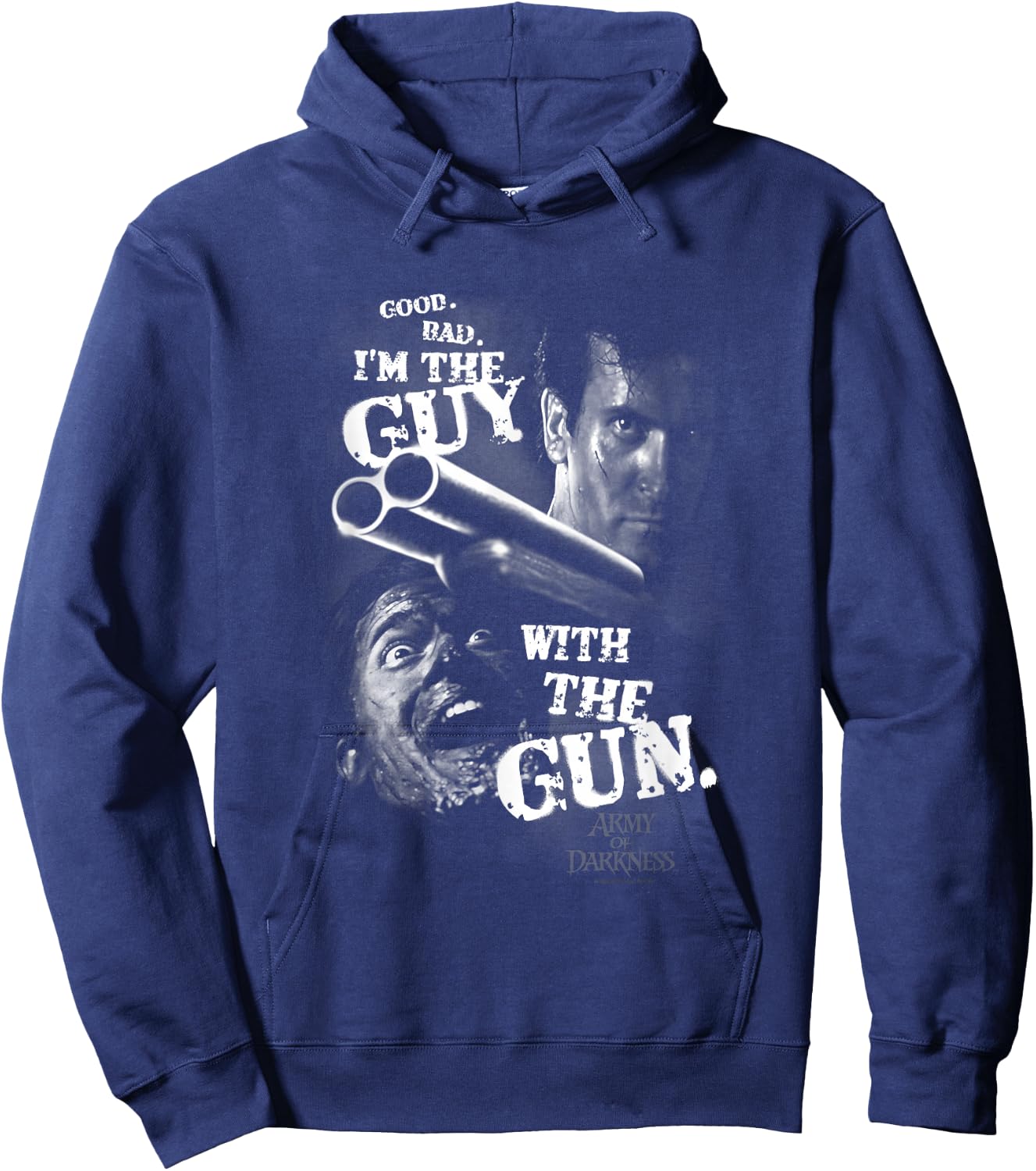 Army of Darkness Guy with The Gun Small Hoodie - Hoodie | Navy