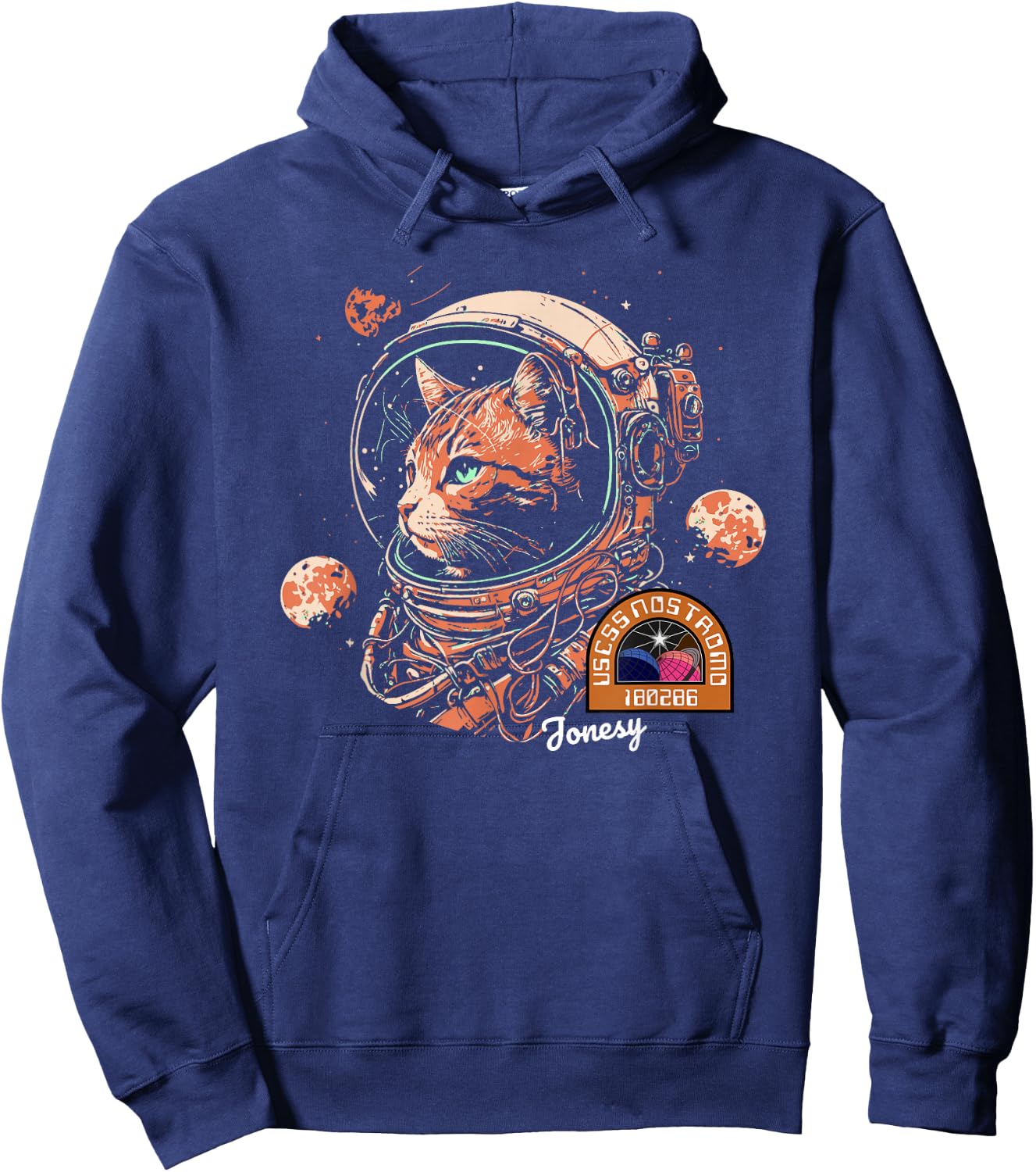 Jonesy The Space Cat Hoodie - Hoodie | Navy