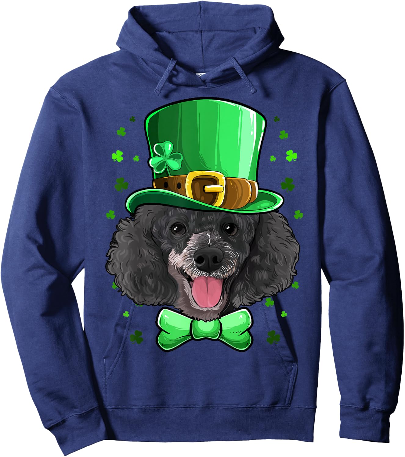 Poodle Leprechaun Costume St Patricks Day Hoodie - Hoodie | Navy