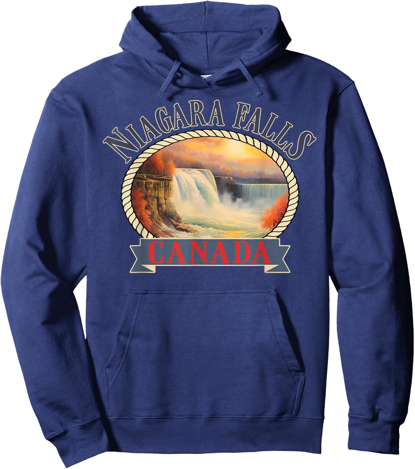 Niagara Falls Canada USA Nature river Hoodie - Hoodie | Navy