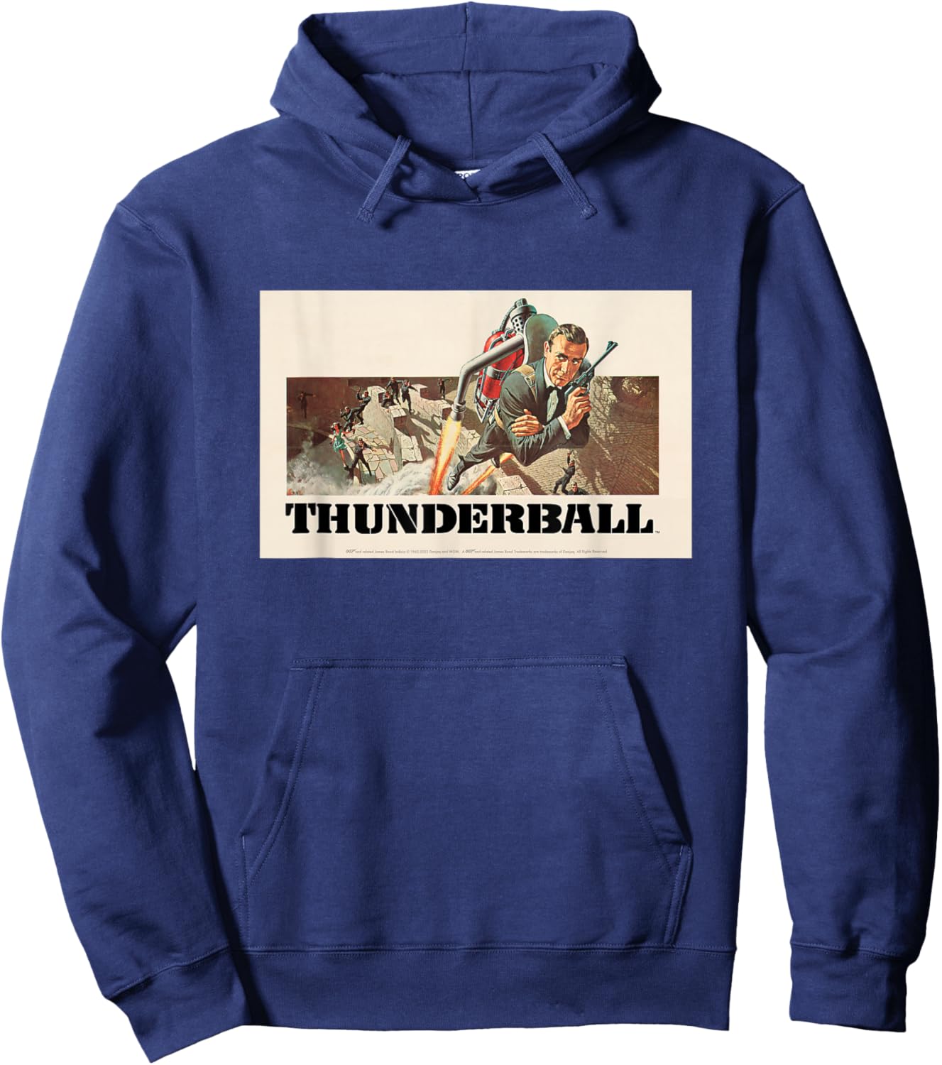 Official James Bond 007 Thunderball Hoodie - Hoodie | Navy