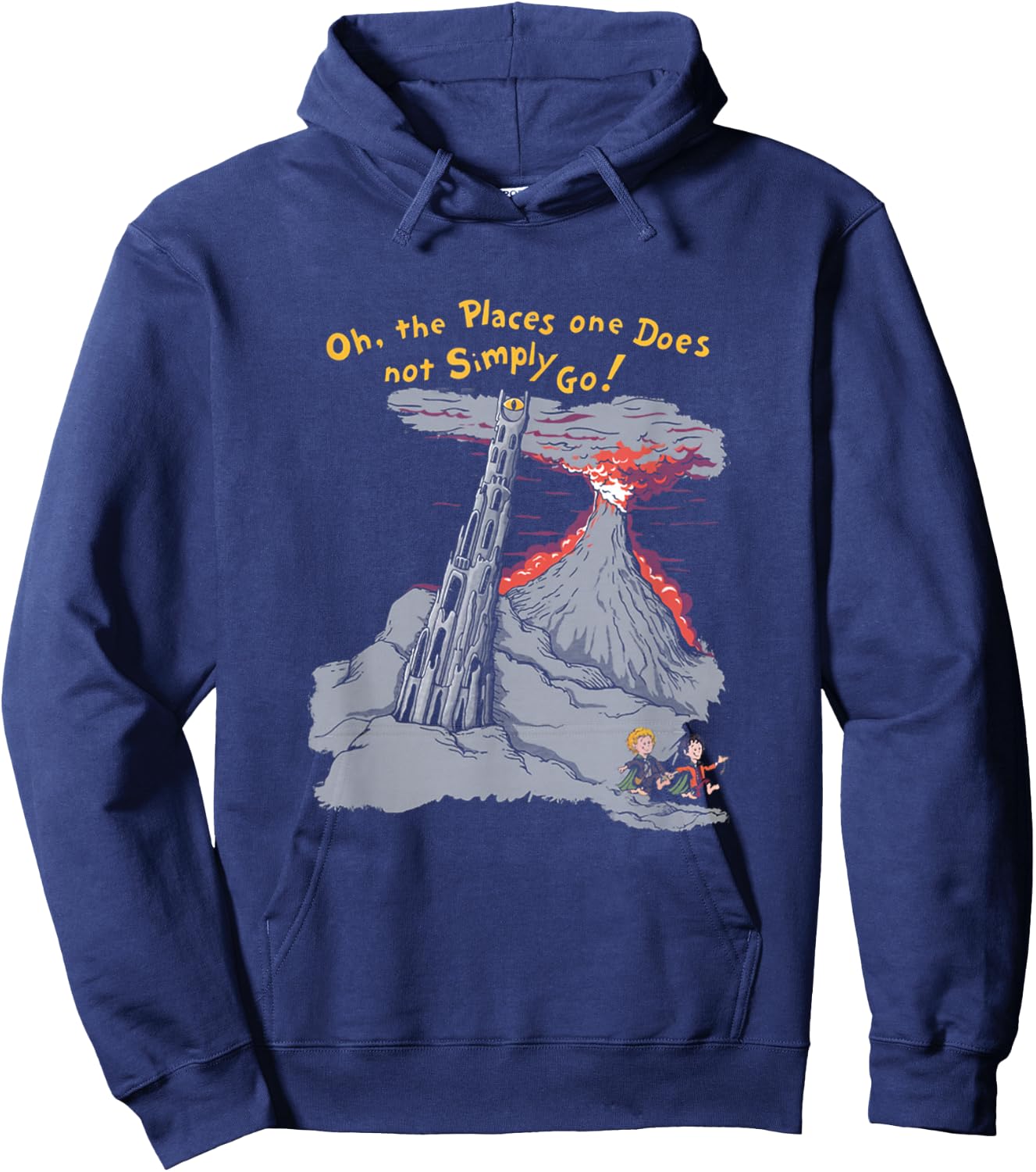 Oh The Places One Does Not Simply Go! Hoodie - Hoodie | Navy