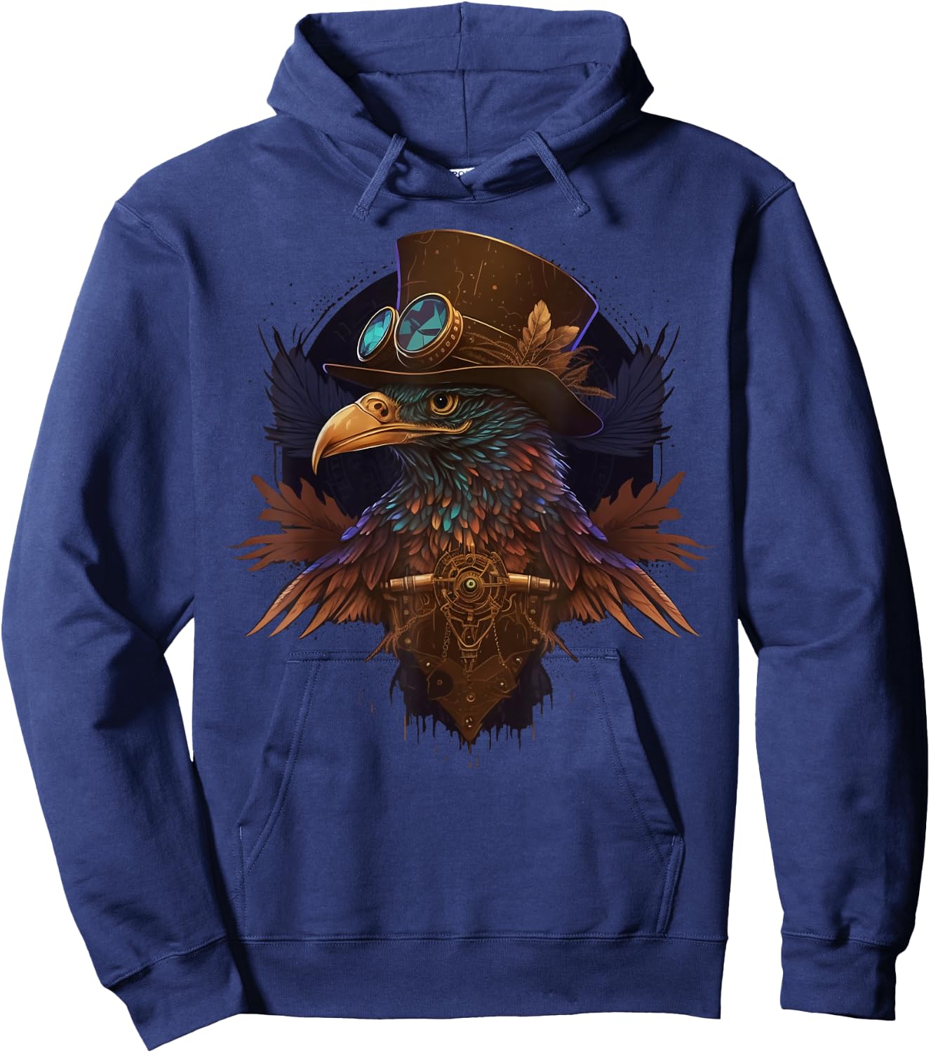 Steampunk Eagle Hoodie - Hoodie | Navy