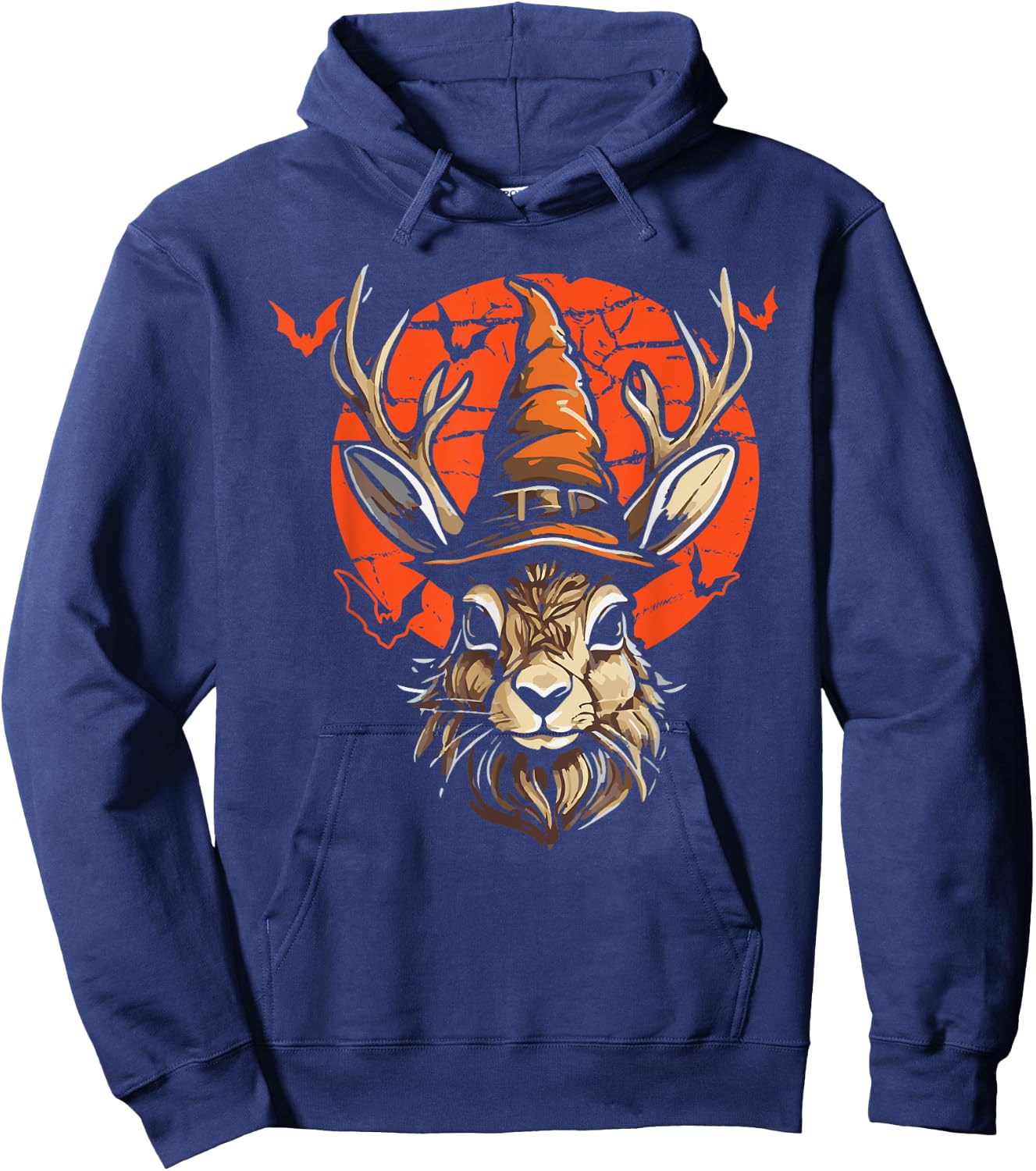 Jackalope Halloween Costume Jackalope Hoodie - Hoodie | Navy
