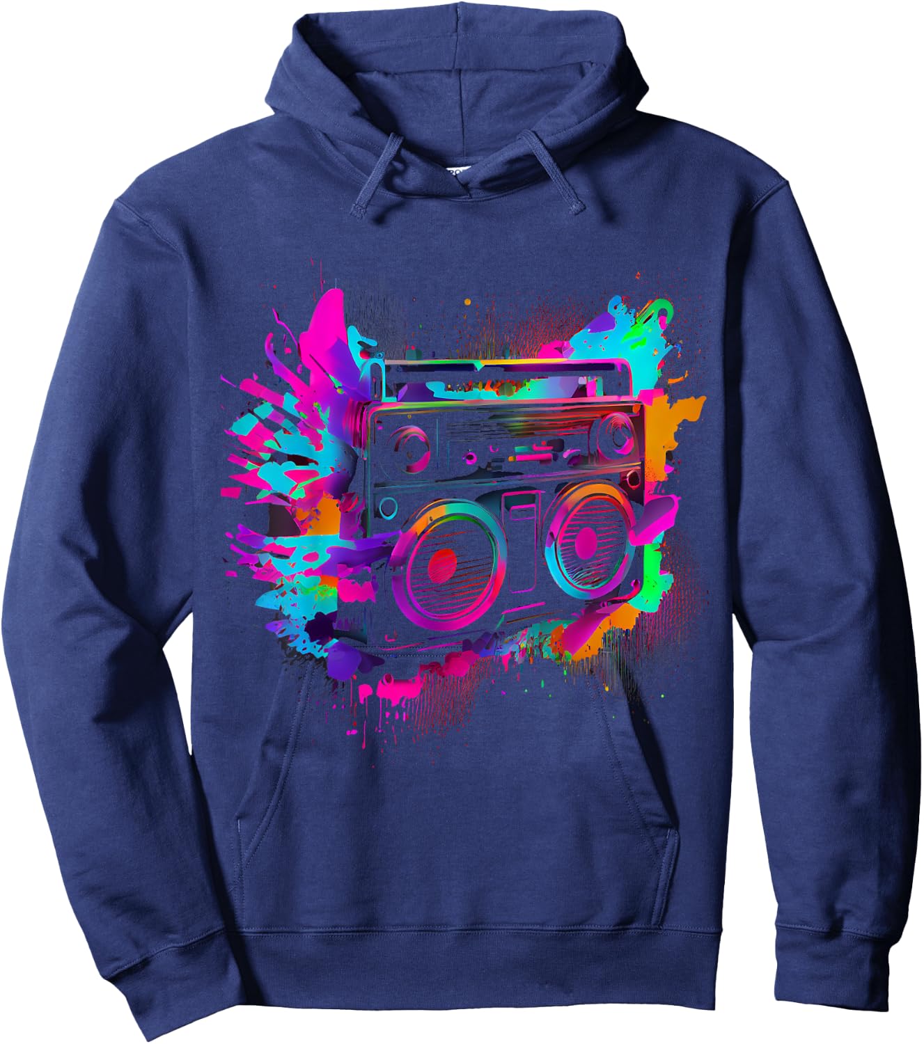 90s 80s Theme Party Outfit Costume Hoodie - Hoodie | Navy