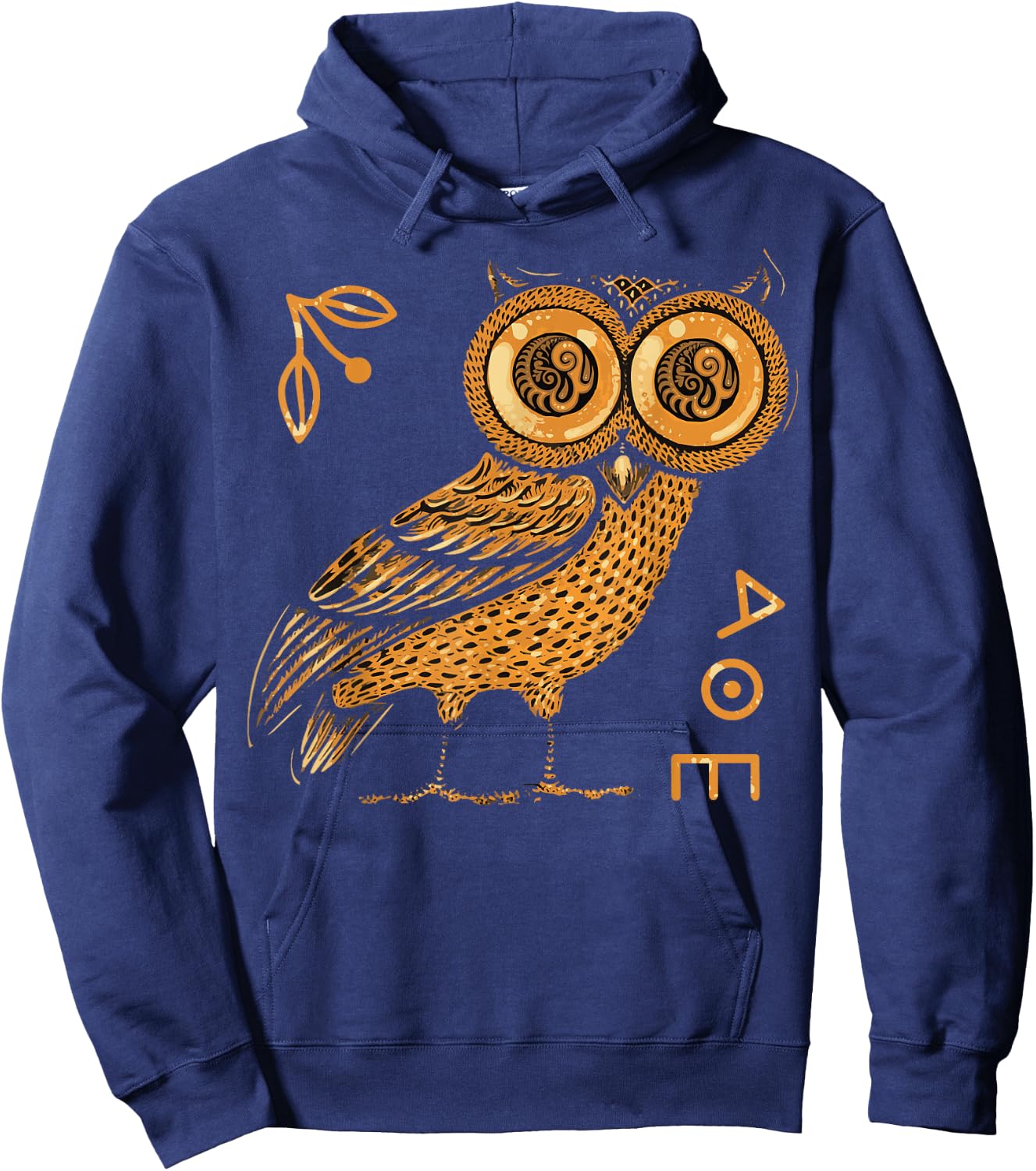 Athena's Owl - Greek Mythology - Ancient Greece Hoodie - Hoodie | Navy