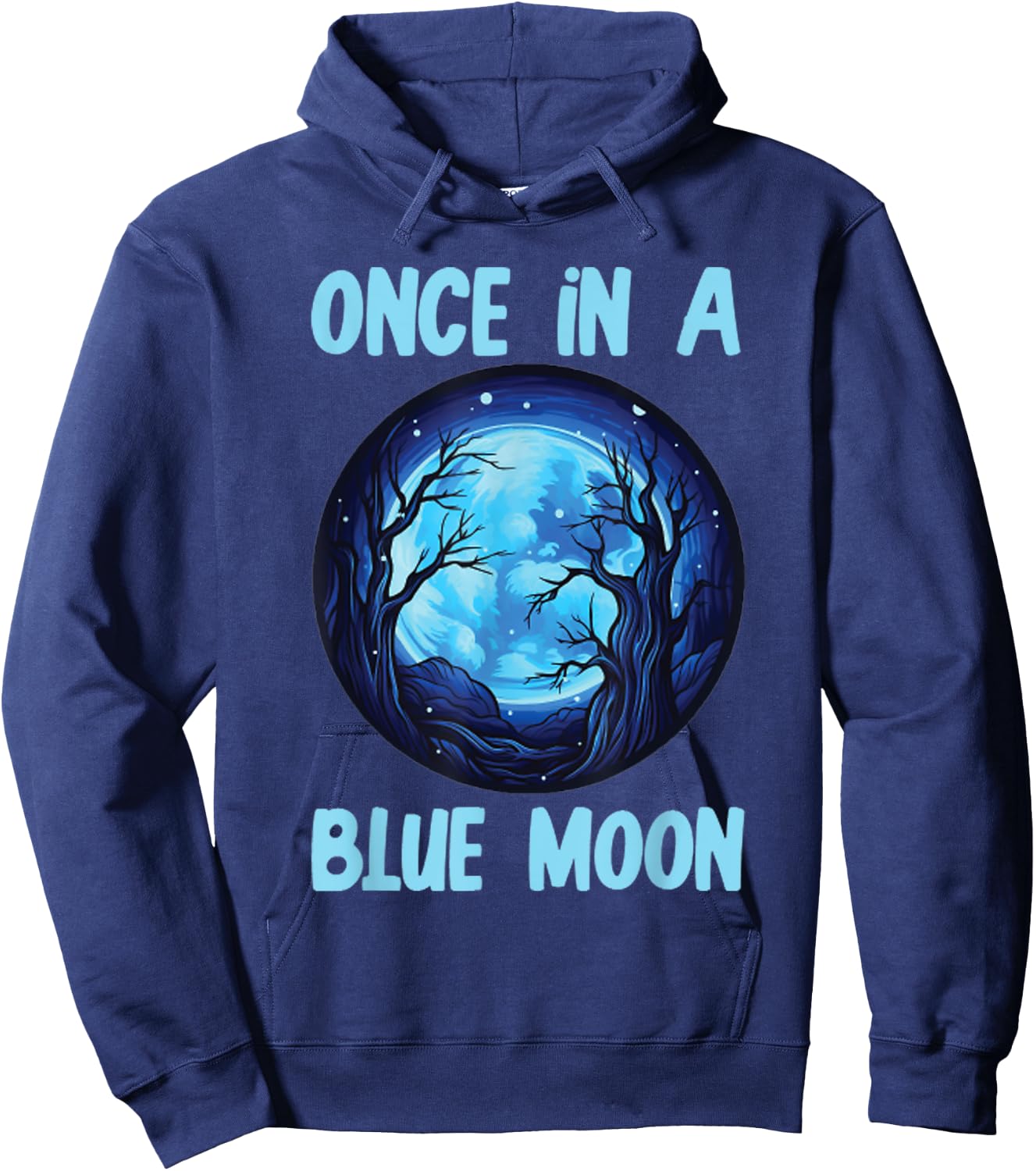 halloween costume Once in a Blue Moon Hoodie - Hoodie | Navy