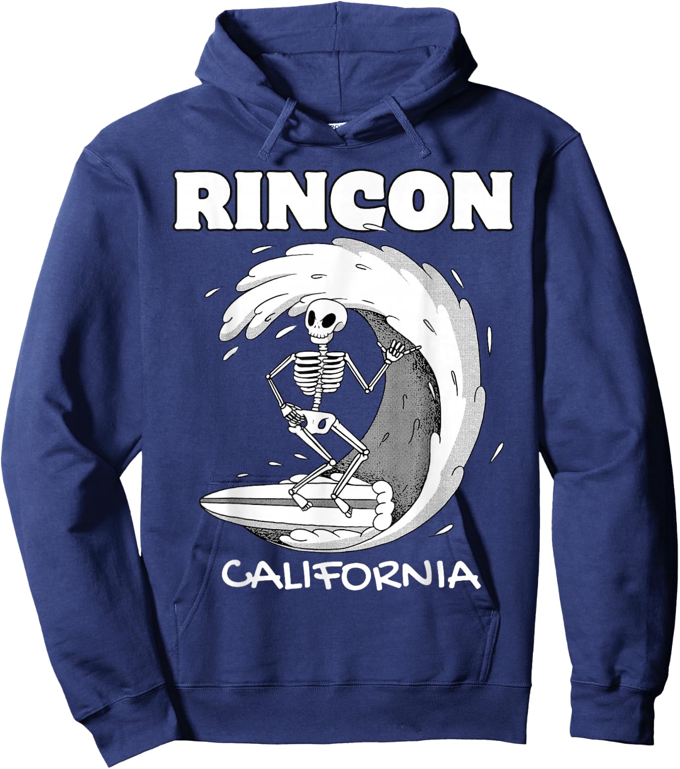RINCON CALIFORNIA Surf Vintage Retro Surfing Hoodie - Hoodie | Navy