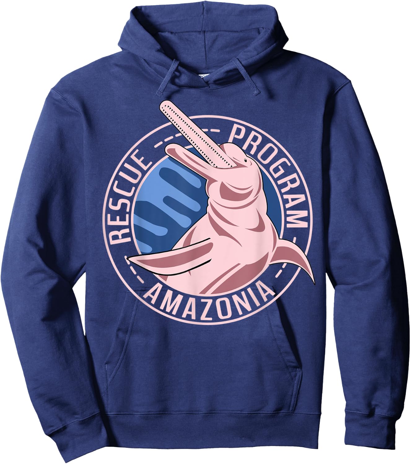 Boto Dolphin Amazonia Rainforest Conservation Hoodie - Hoodie | Navy