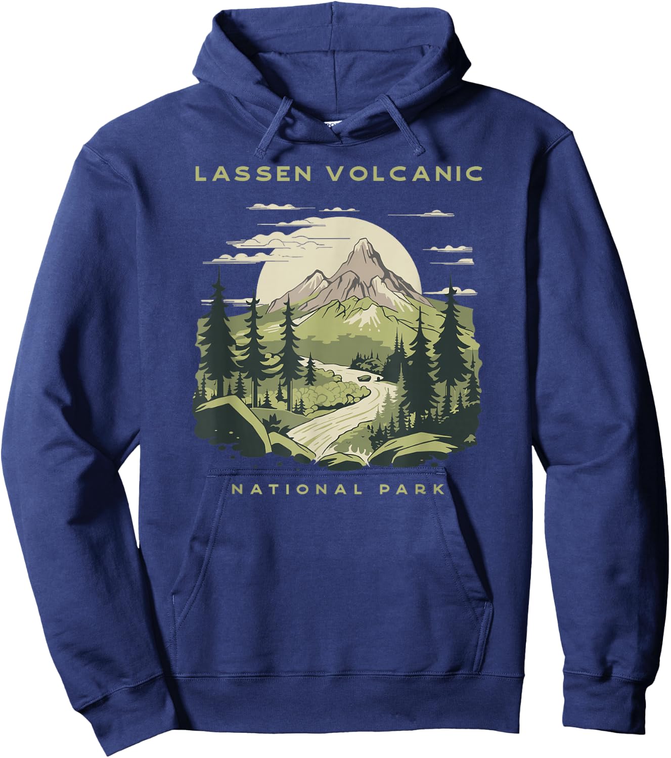 Lassen Volcanic National Park Vintage Hoodie - Hoodie | Navy