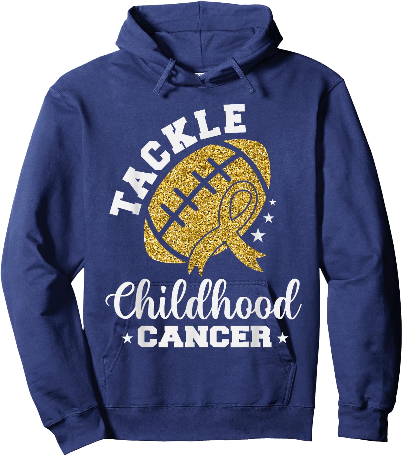 Tackle Childhood cancer Awareness Hoodie - Hoodie | Navy