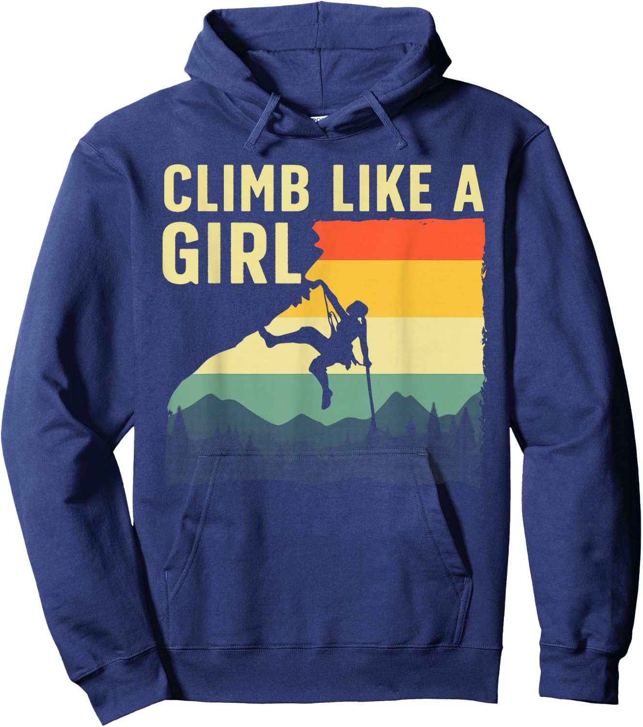 Cool Rock Climbing Girls Mountain Rock Climbers Hoodie - Hoodie | Navy