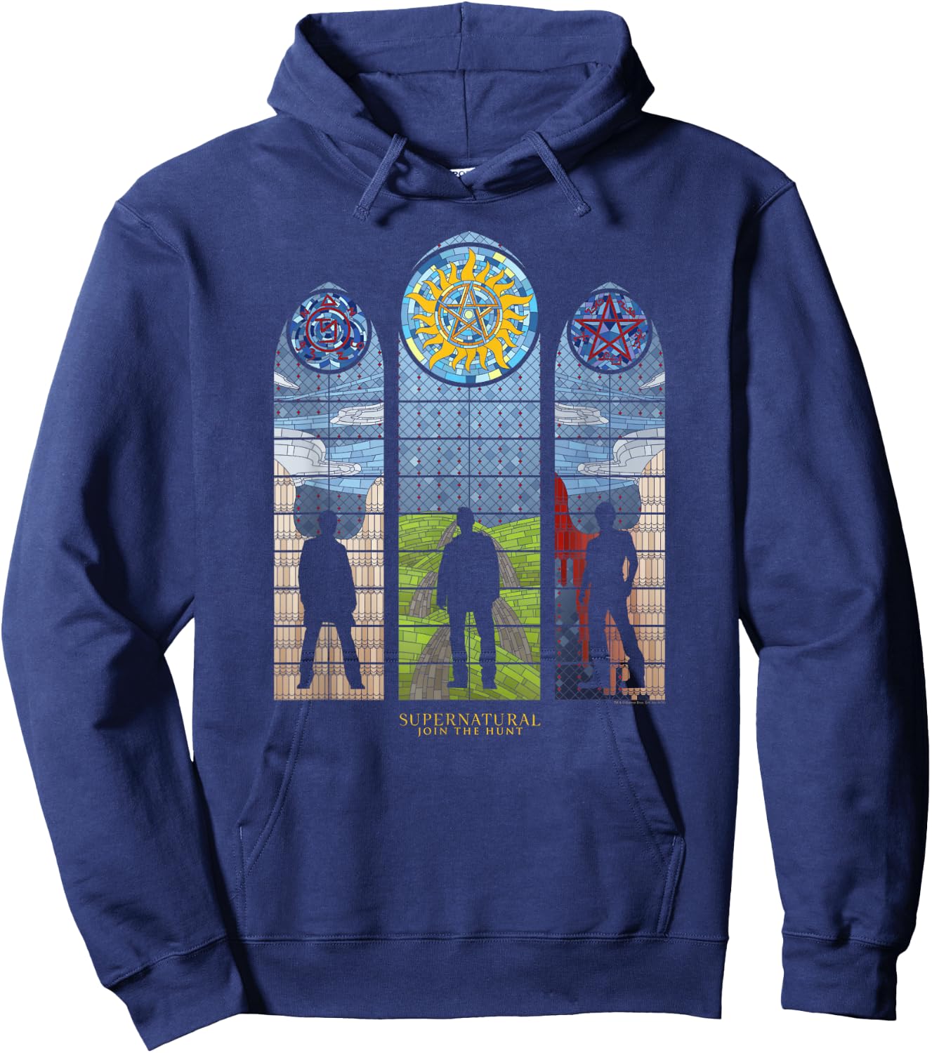Supernatural Stained Glass Hoodie - Hoodie | Navy
