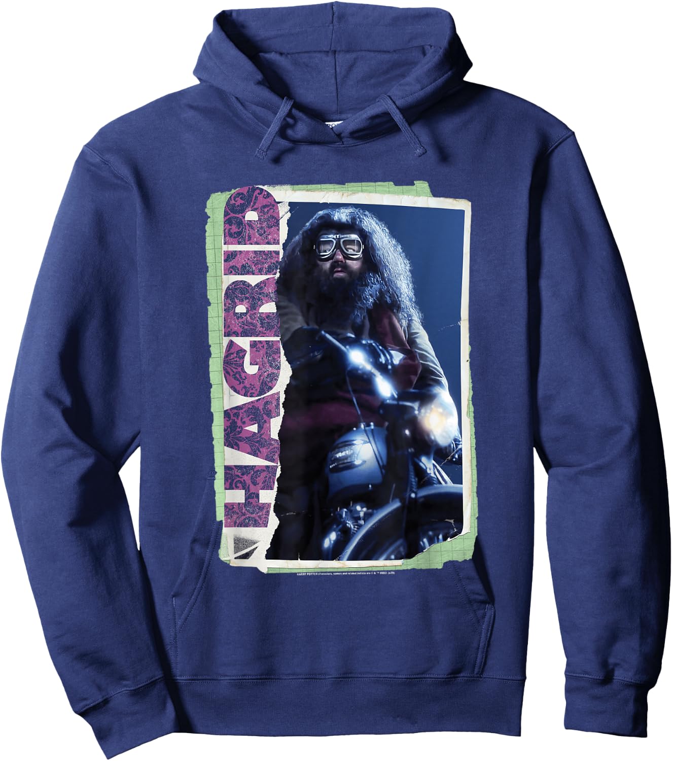 Harry Potter Rubeus Hagrid Photo Collage Hoodie - Hoodie | Navy