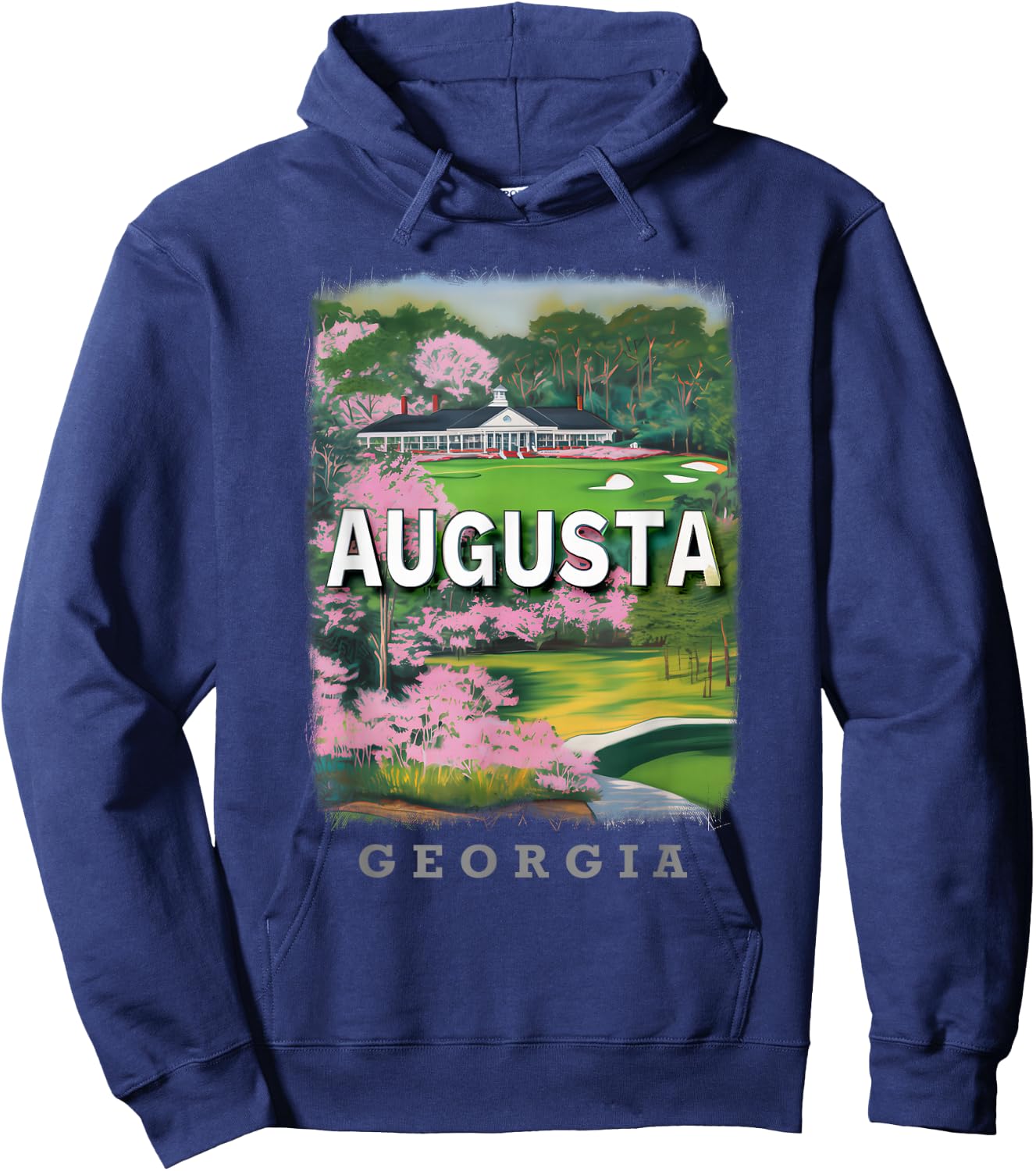 Augusta Georgia GA Golfing Paradise SD843 Hoodie - Hoodie | Navy