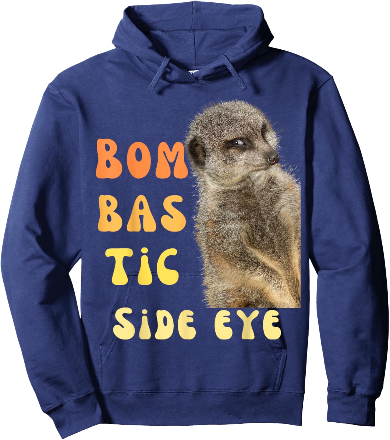 Bombastic Side Eye Funny Meme Hoodie - Hoodie | Navy