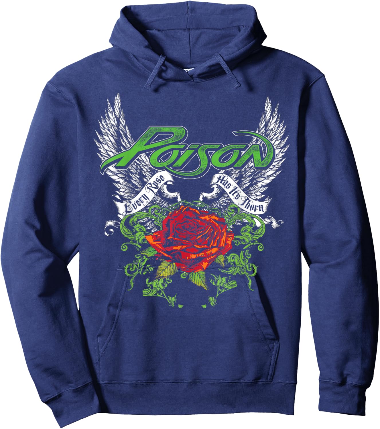 Poison - Thorns & Wings Hoodie - Hoodie | Navy