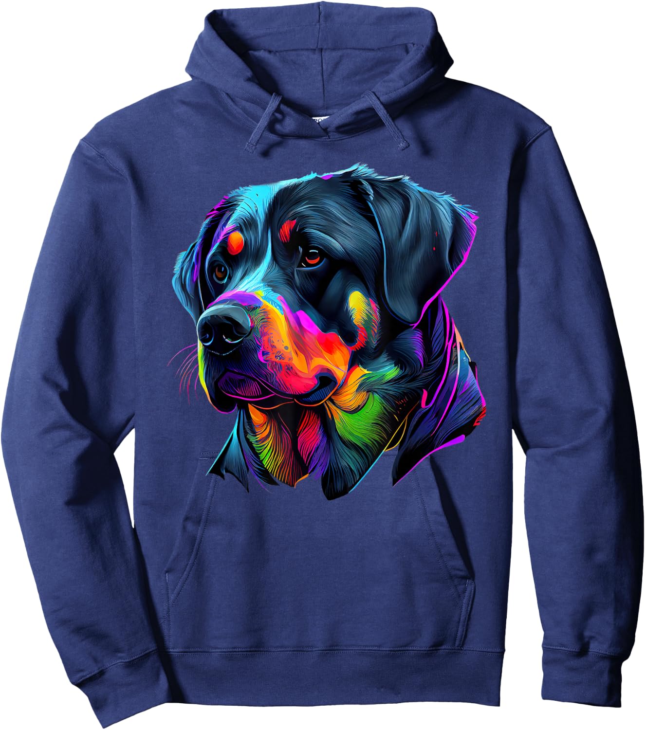 Rottweiler Pop Art Design Funny Rottweiler Hoodie - Hoodie | Navy