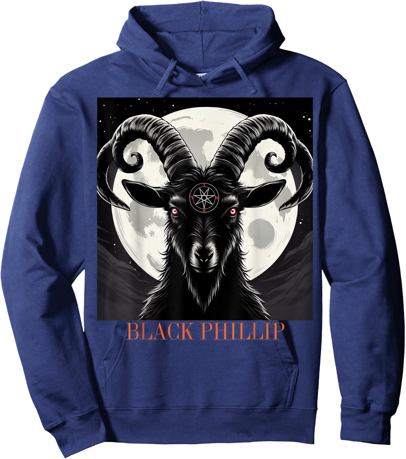 The Goat Baphomet Black Phillip Hoodie - Hoodie | Navy