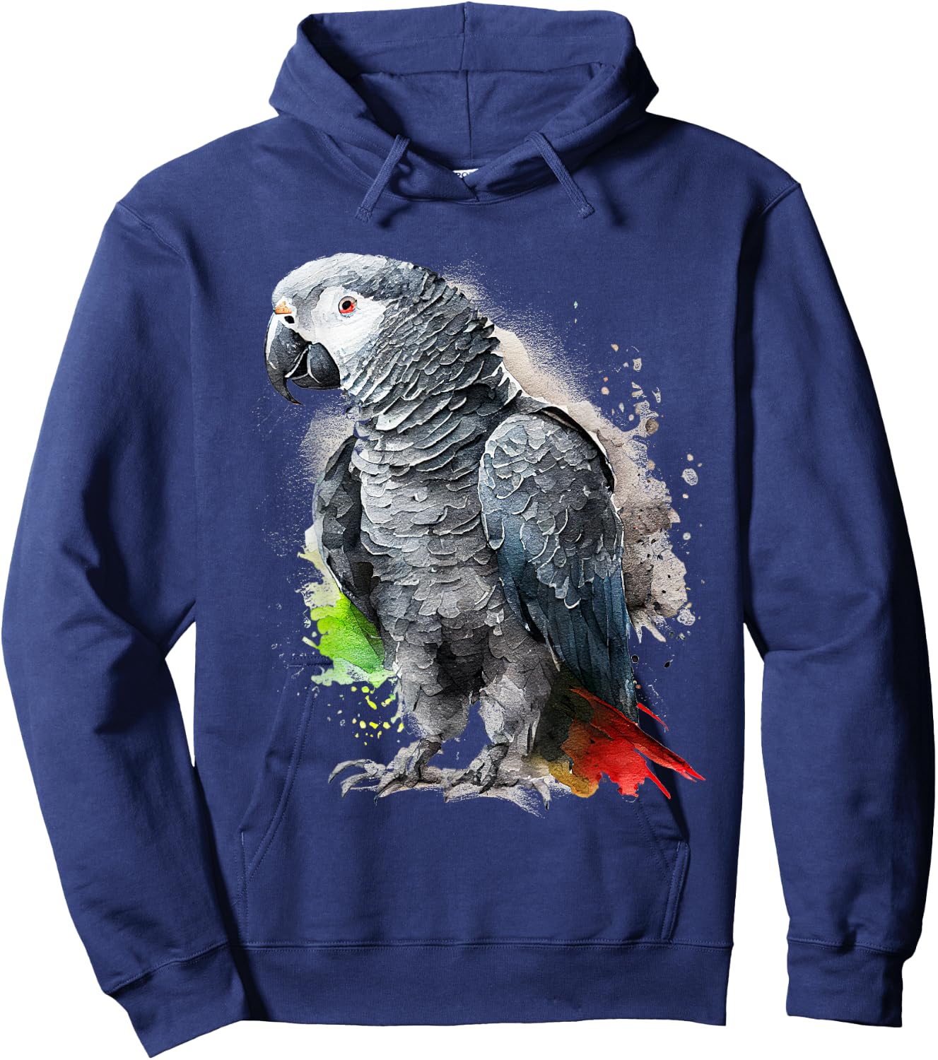 Beautiful African Grey Parrot Hoodie - Hoodie | Navy