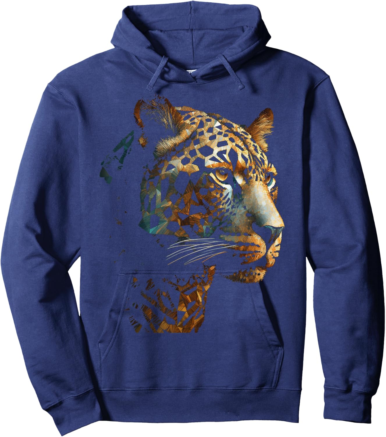 Leopard art - animal leopard Hoodie - Hoodie | Navy