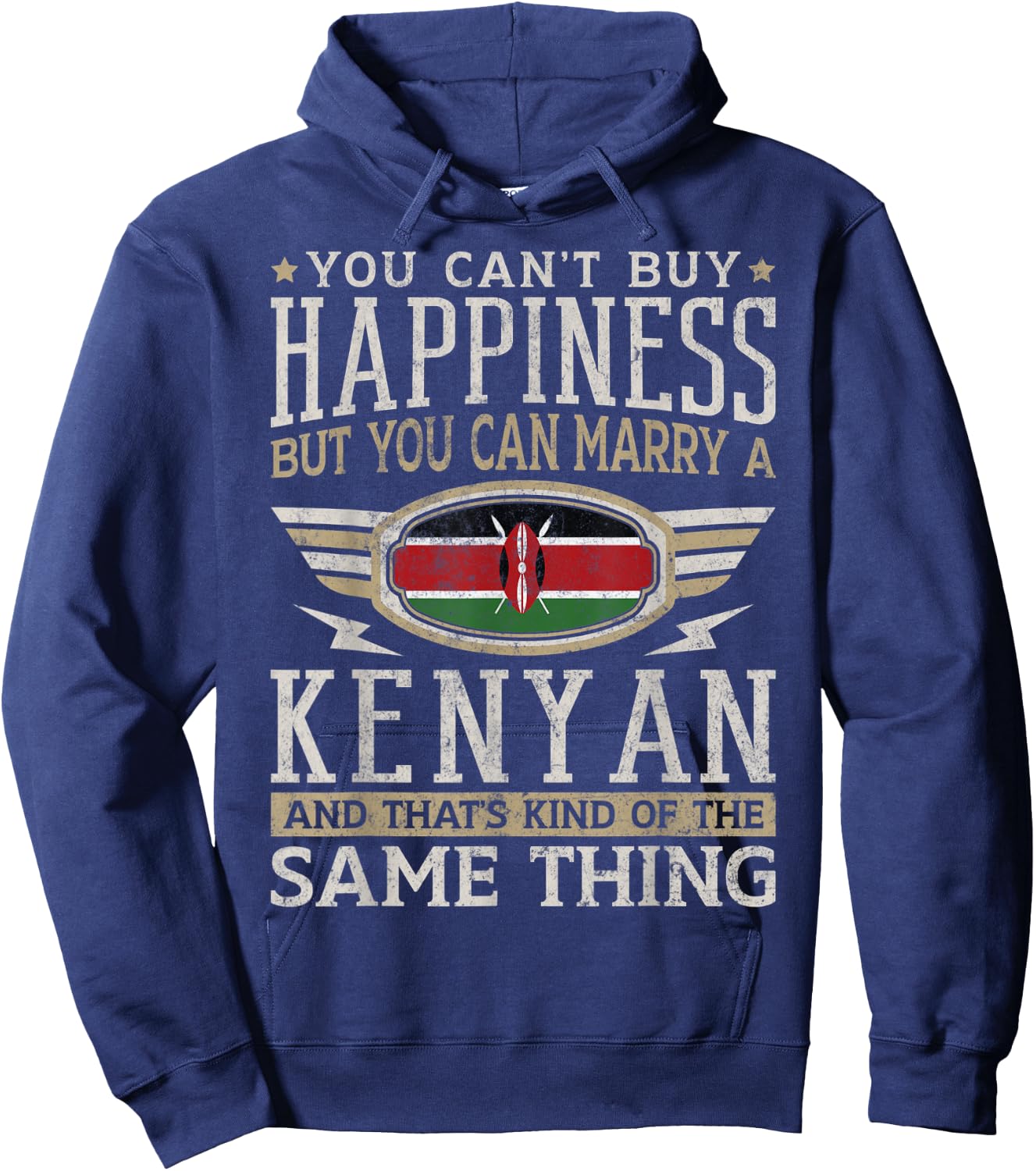 Kenya Flag Proud Kenyans Men & Women Hoodie - Hoodie | Navy