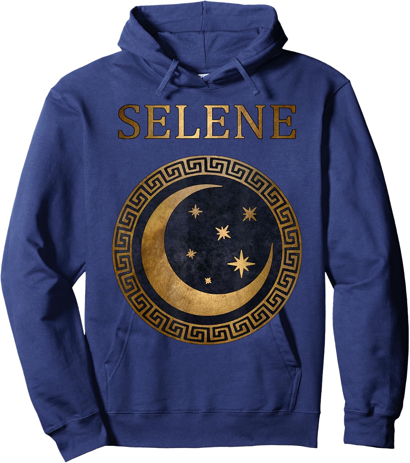 Selene Greek Goddess of Moon Symbol Hoodie - Hoodie | Navy