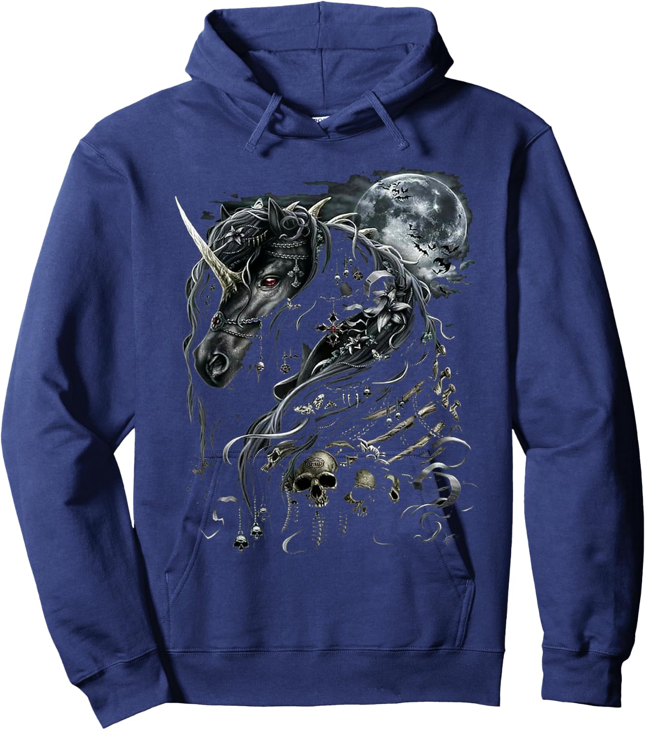 Gothic Unicorn Hoodie - Hoodie | Navy